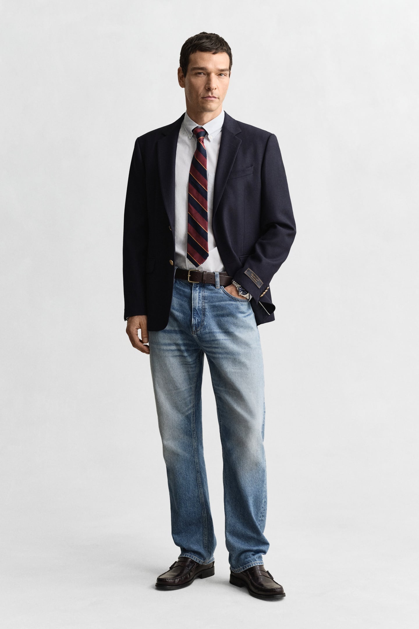 REG CLASSIC POPLIN BANKER SHIRT LIGHT BLUE 3