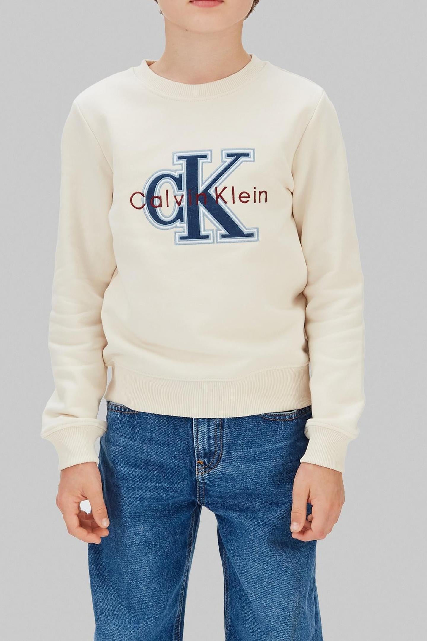 BOYS FESTIVE MONO SWEATSHIRT WHITECAP GRAY 1