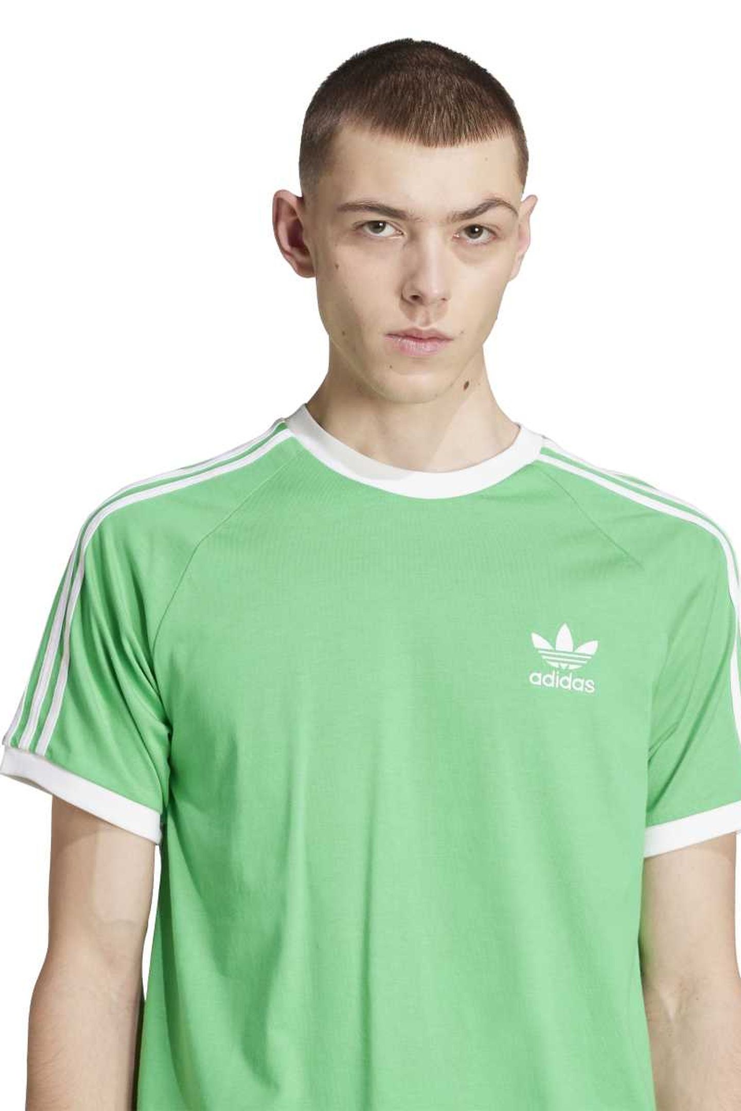 UNISEX 3-STRIPES TEE ENERGY GREEN 4