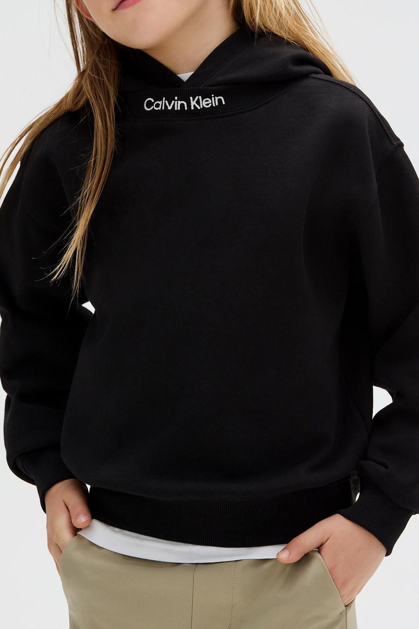 BOYS NECK EMBRO LOGO TERRY BLACK 1