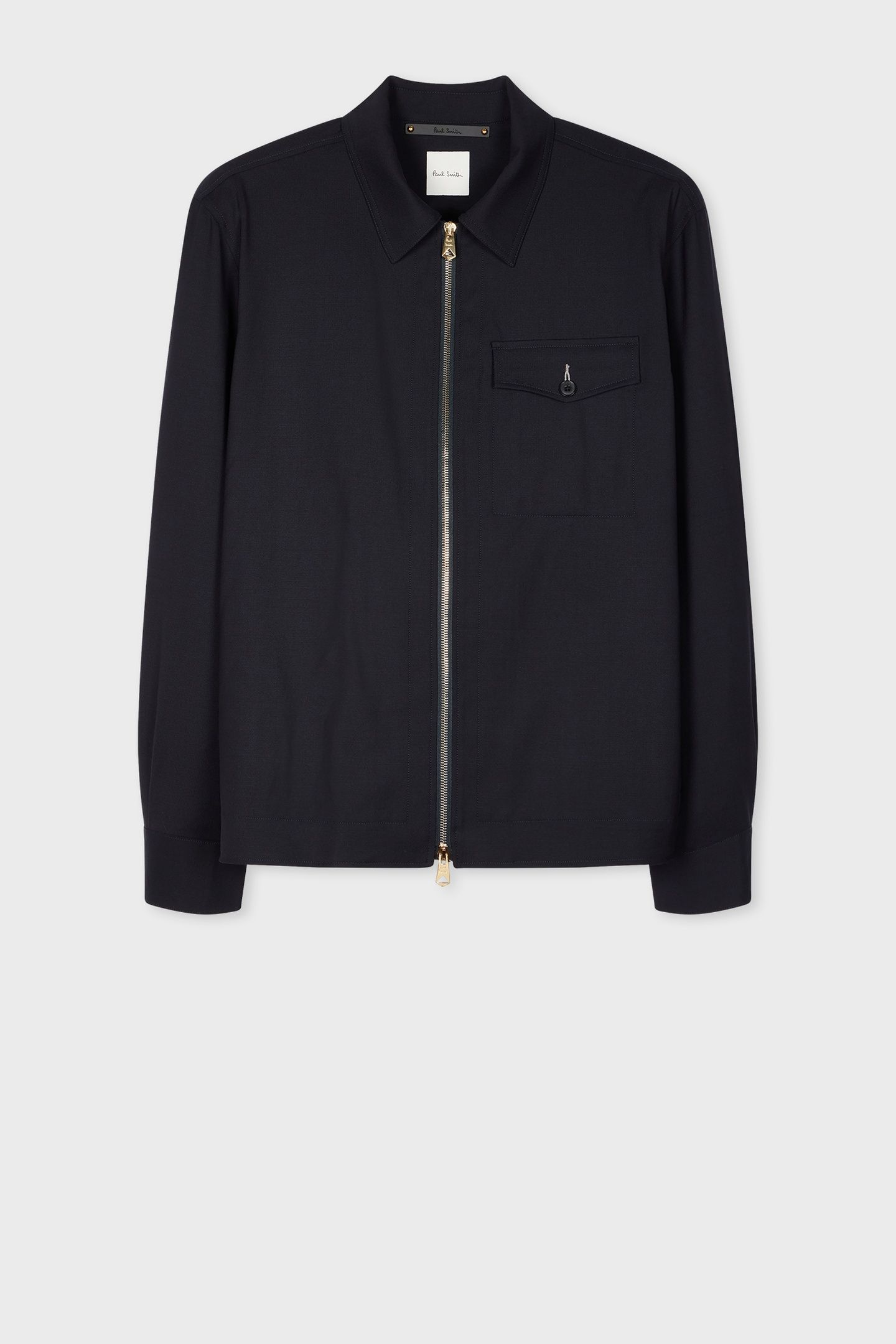 MENS ZIP SHIRT JACKET VERY DARK NAVY 6