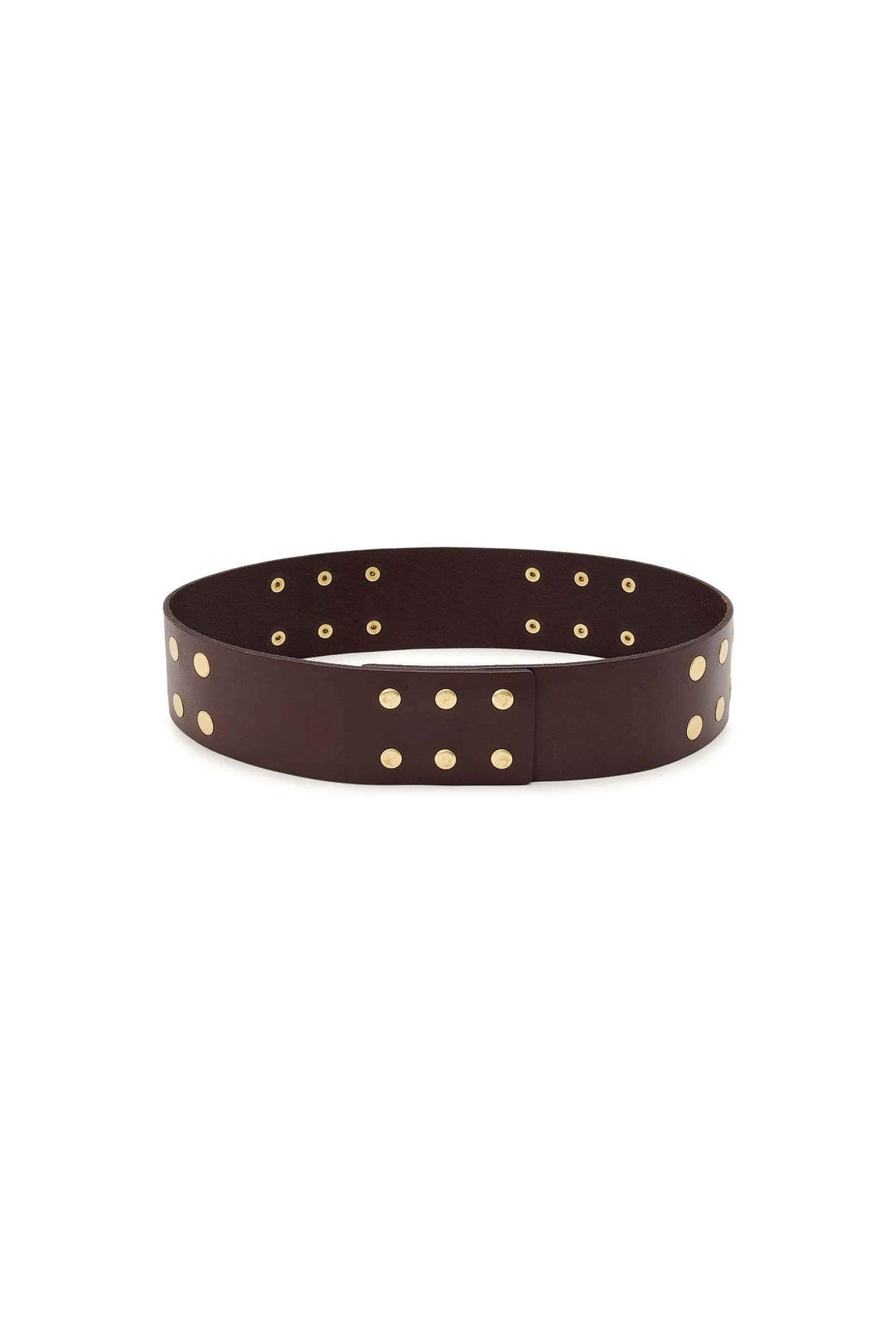 RIO STUD WAIST BELT BROWN 1