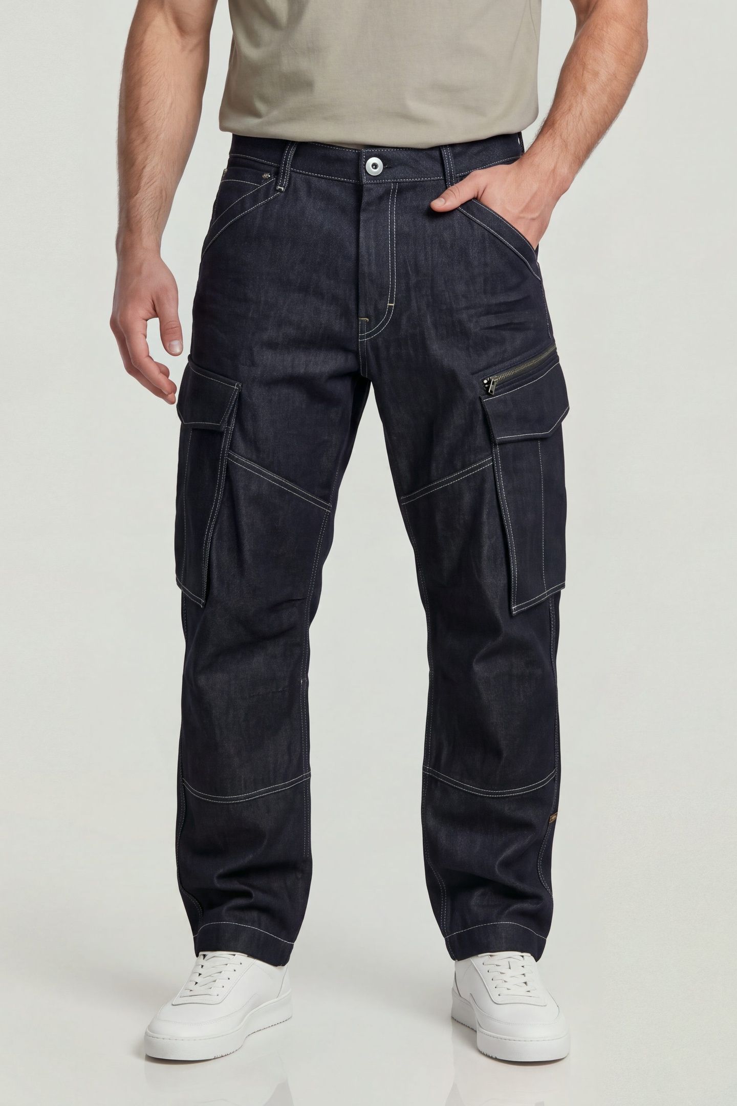 ROVIC 3D LOOSE DENIM BLUE 1