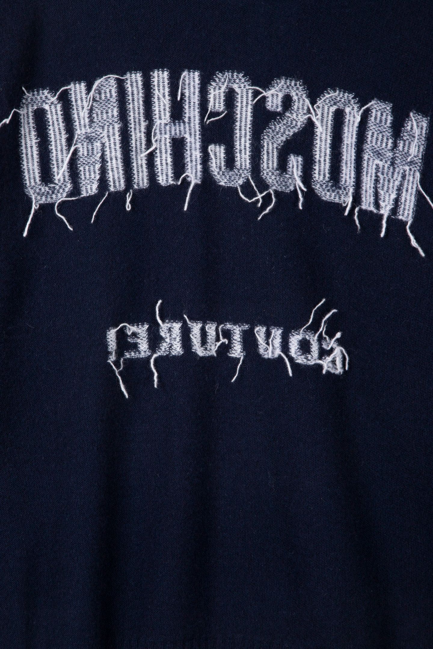 WOOL PULLOVER INSIDE OUT LOGO BLUE 4