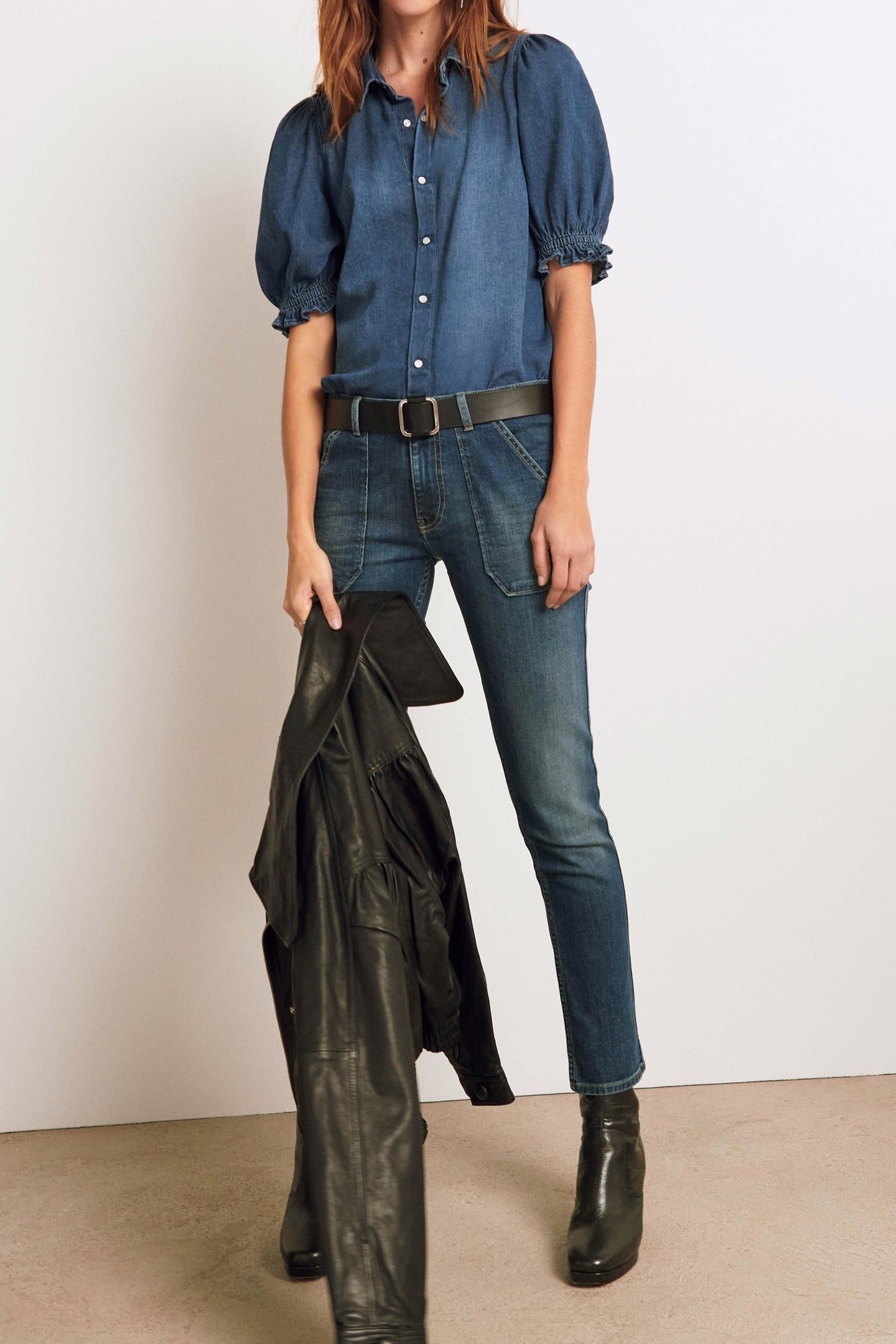 SHORT SLEEVES SHIRT BLUE 1