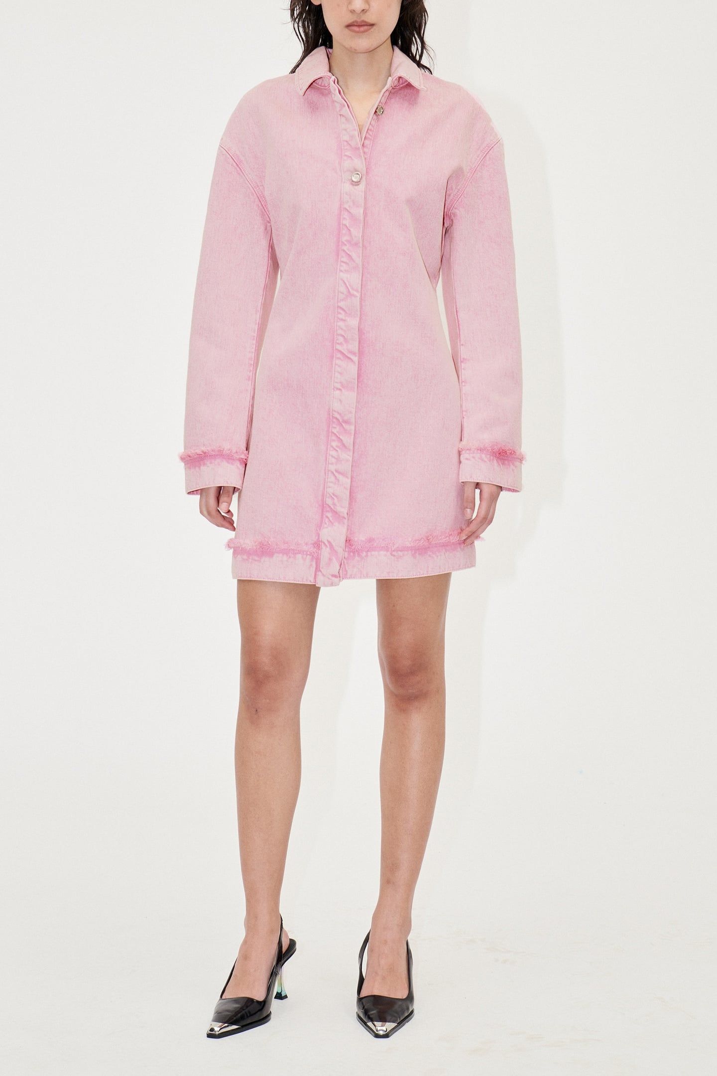 MARIE DRESS SHORT WASHED PINK 1