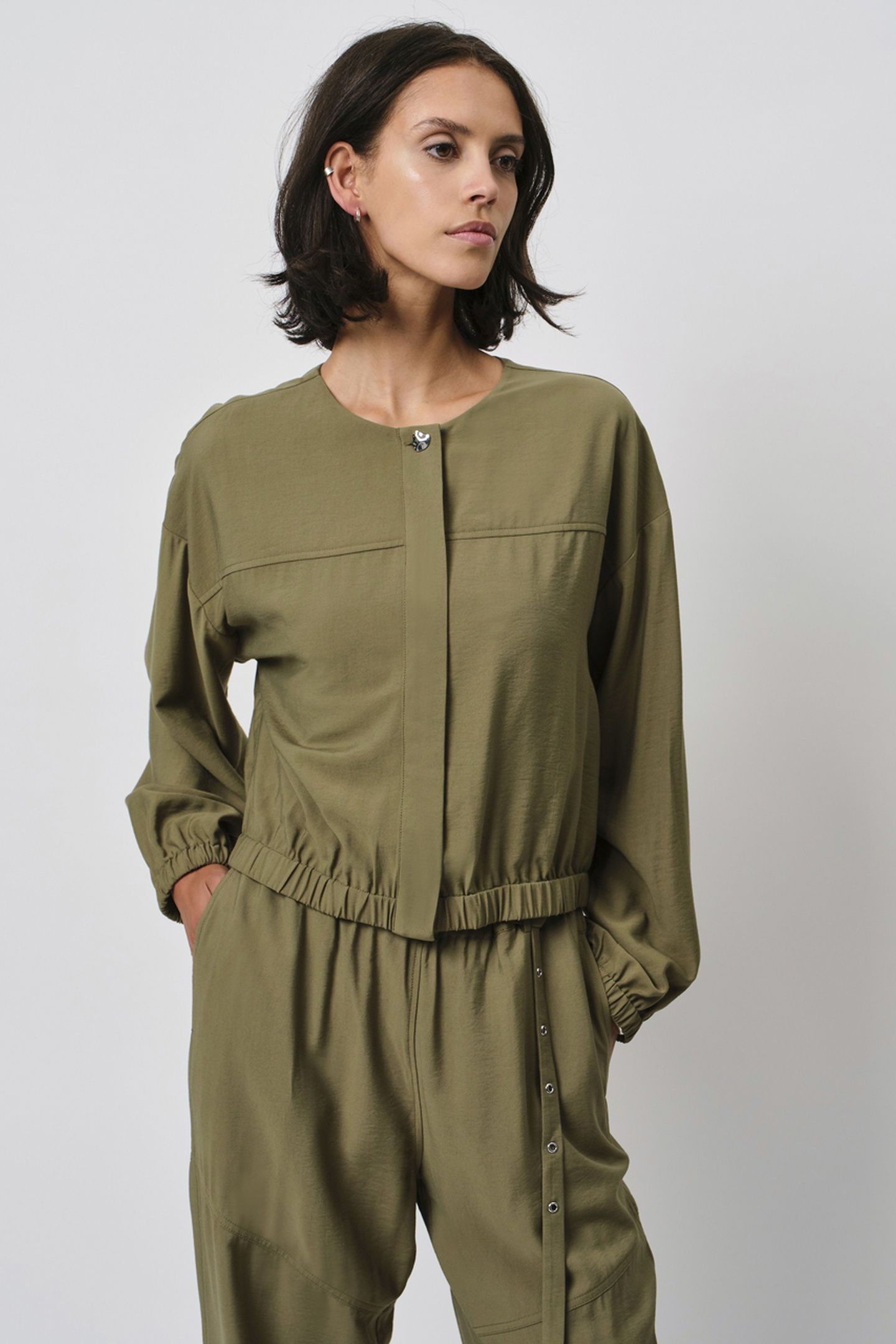 GALOU RELAXED FIT JACKET OLIVE GLOW 2