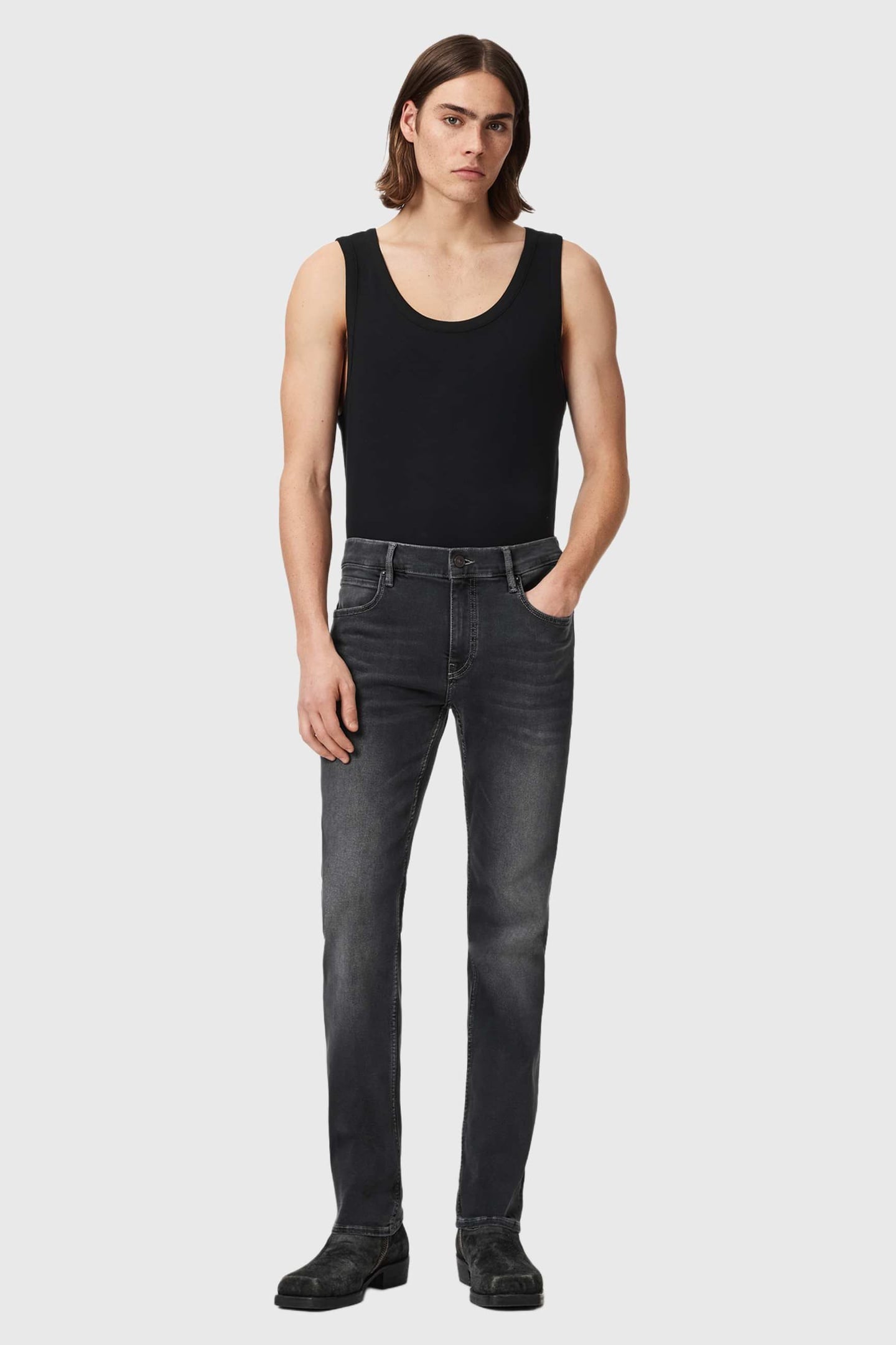 SID ULTRA JEAN GREY BLACK 1