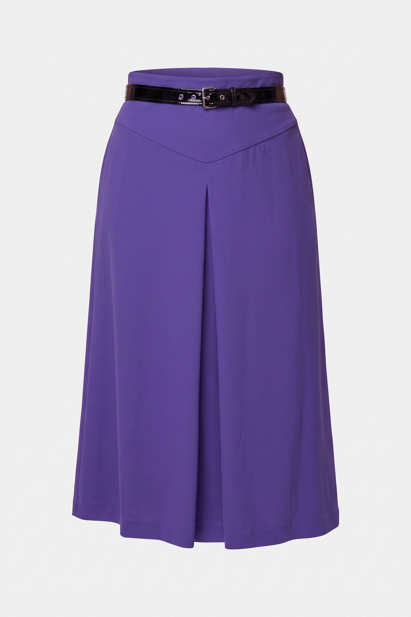BONDAGE BUCKLE STRETCH CADY SKIRT BLUE 3