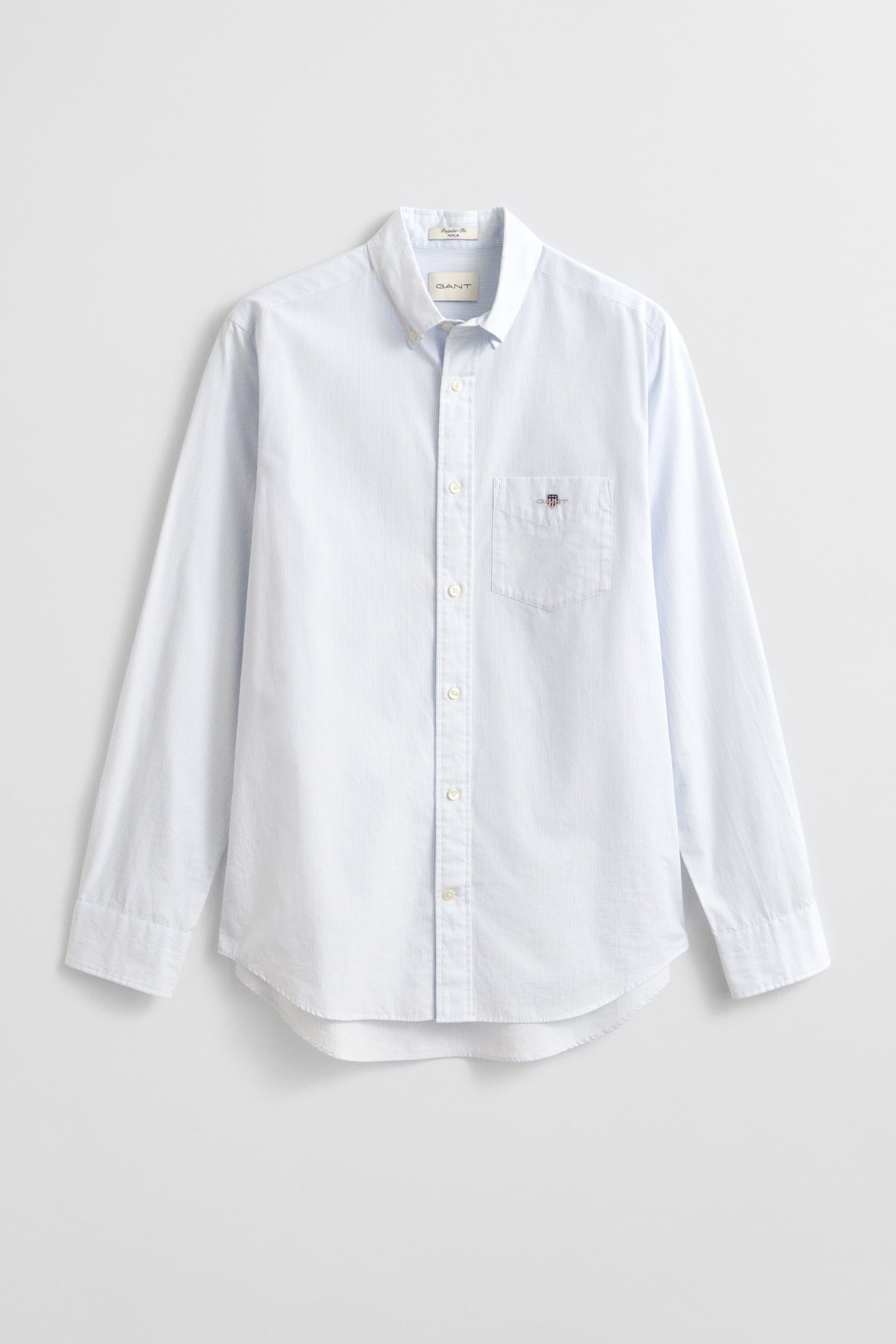 REG CLASSIC POPLIN BANKER SHIRT LIGHT BLUE 4