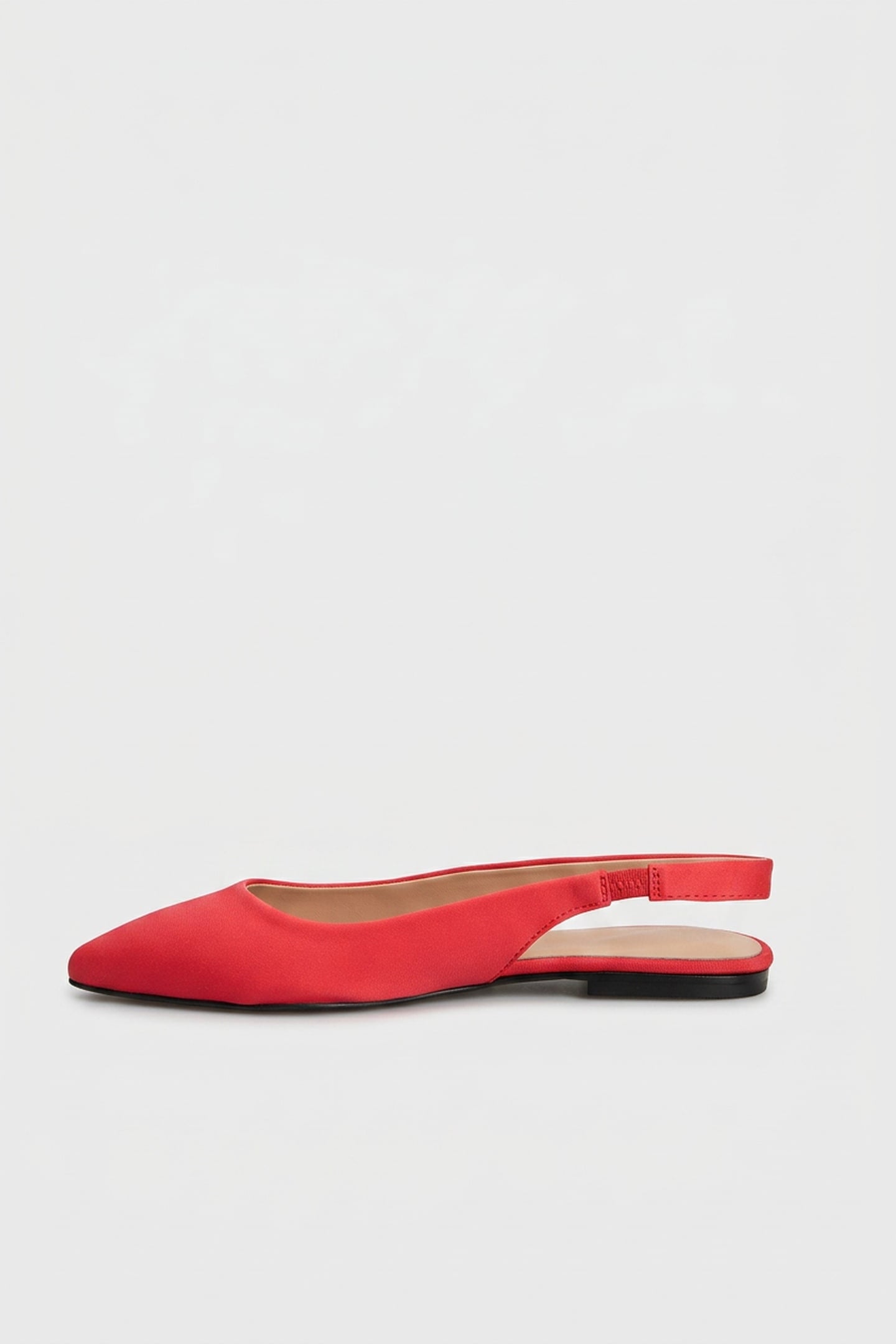 LYCRA SLINGBACK BALLET FLATS RED 4