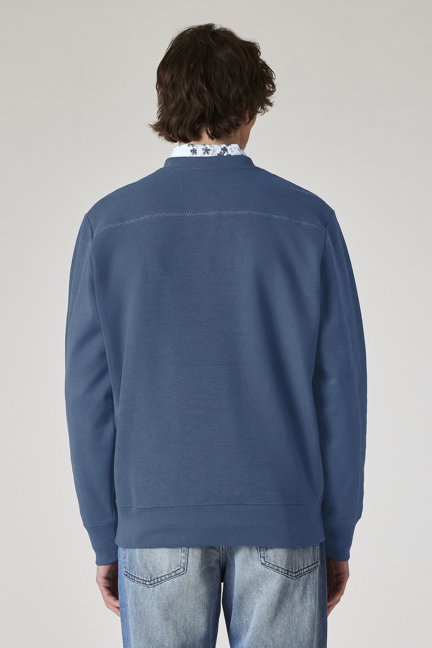 MENS REG FIT SWEATSHIRT HAPPY NAVY 3