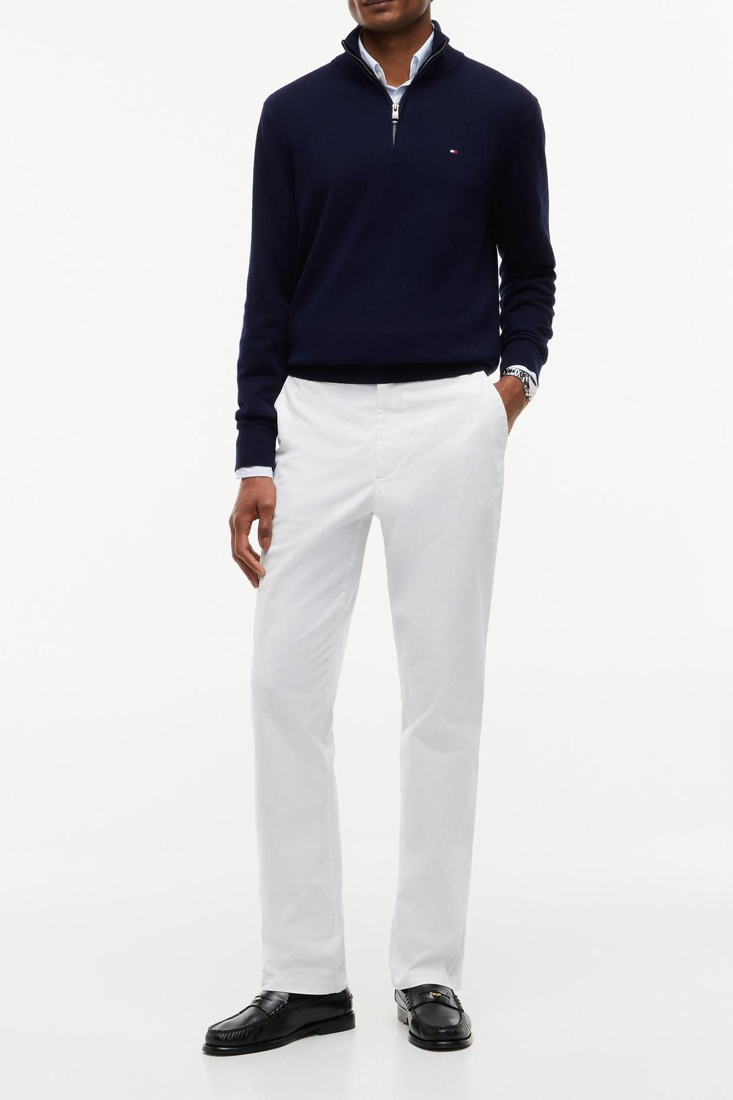 PIMA COTTON CASHMERE SWEATER NAVY BLUE 3