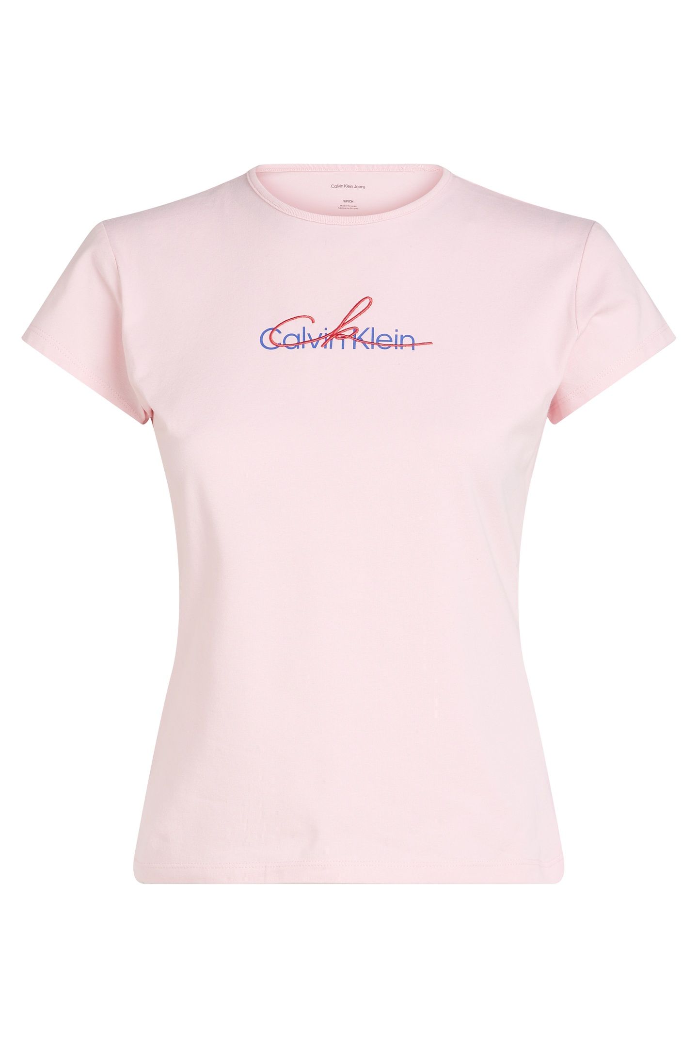 SS SLIM SCRIPT TEE PASTEL PINK 4