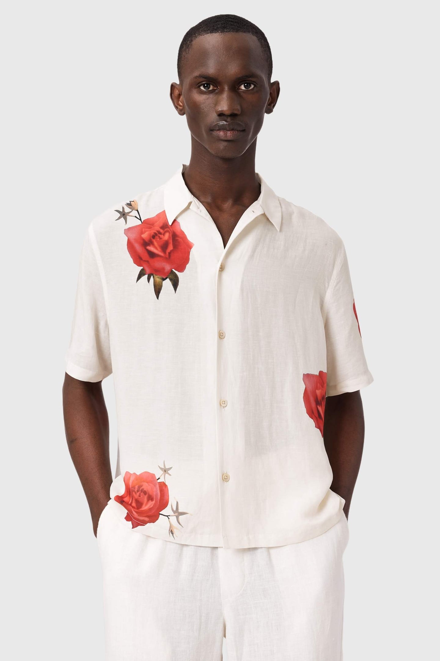 FLEUR FAZED SS SHIRT ECRU 5
