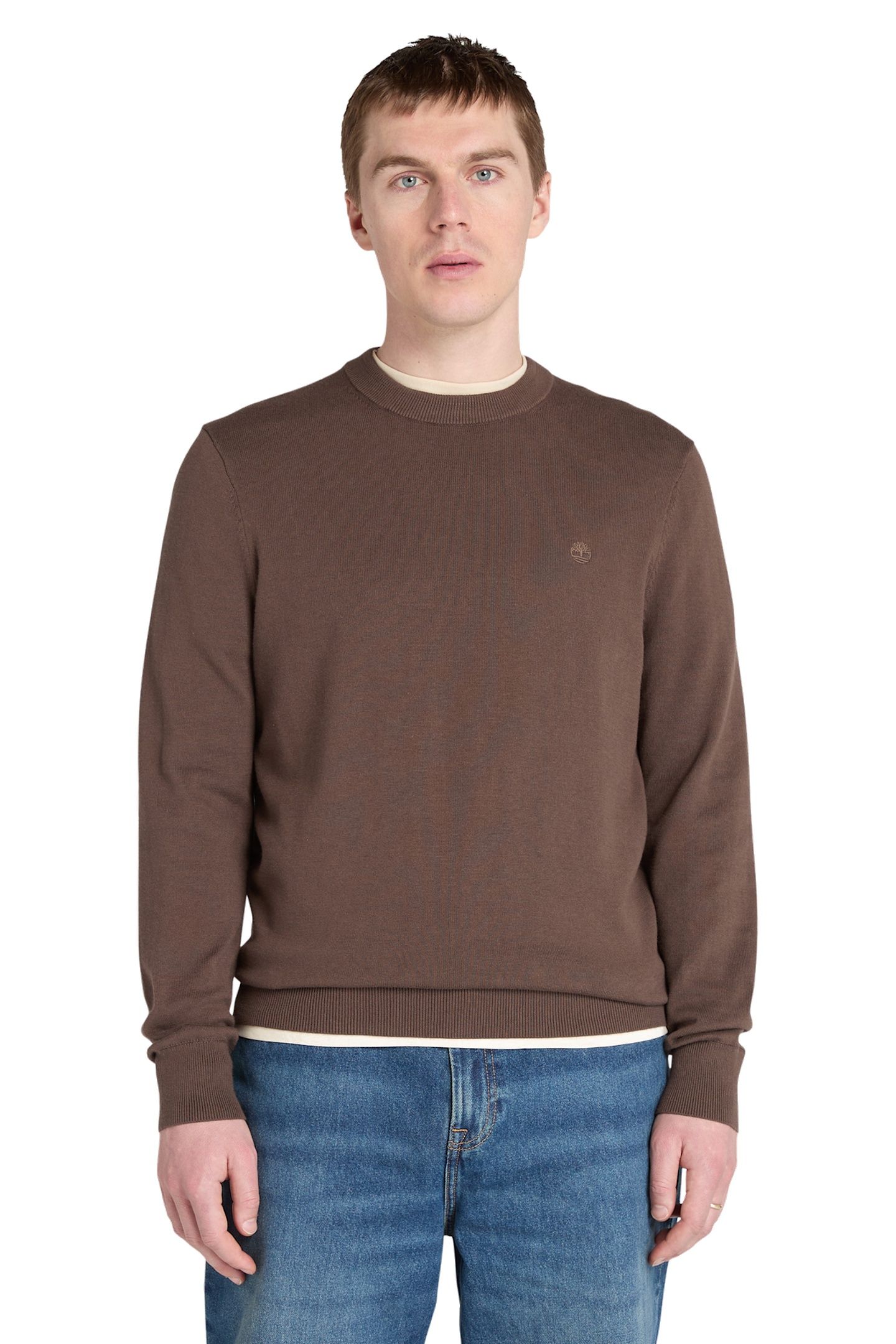 WILLIAMS RIVER COTTON YD SWEATER CHOCOLATE BROWN 1