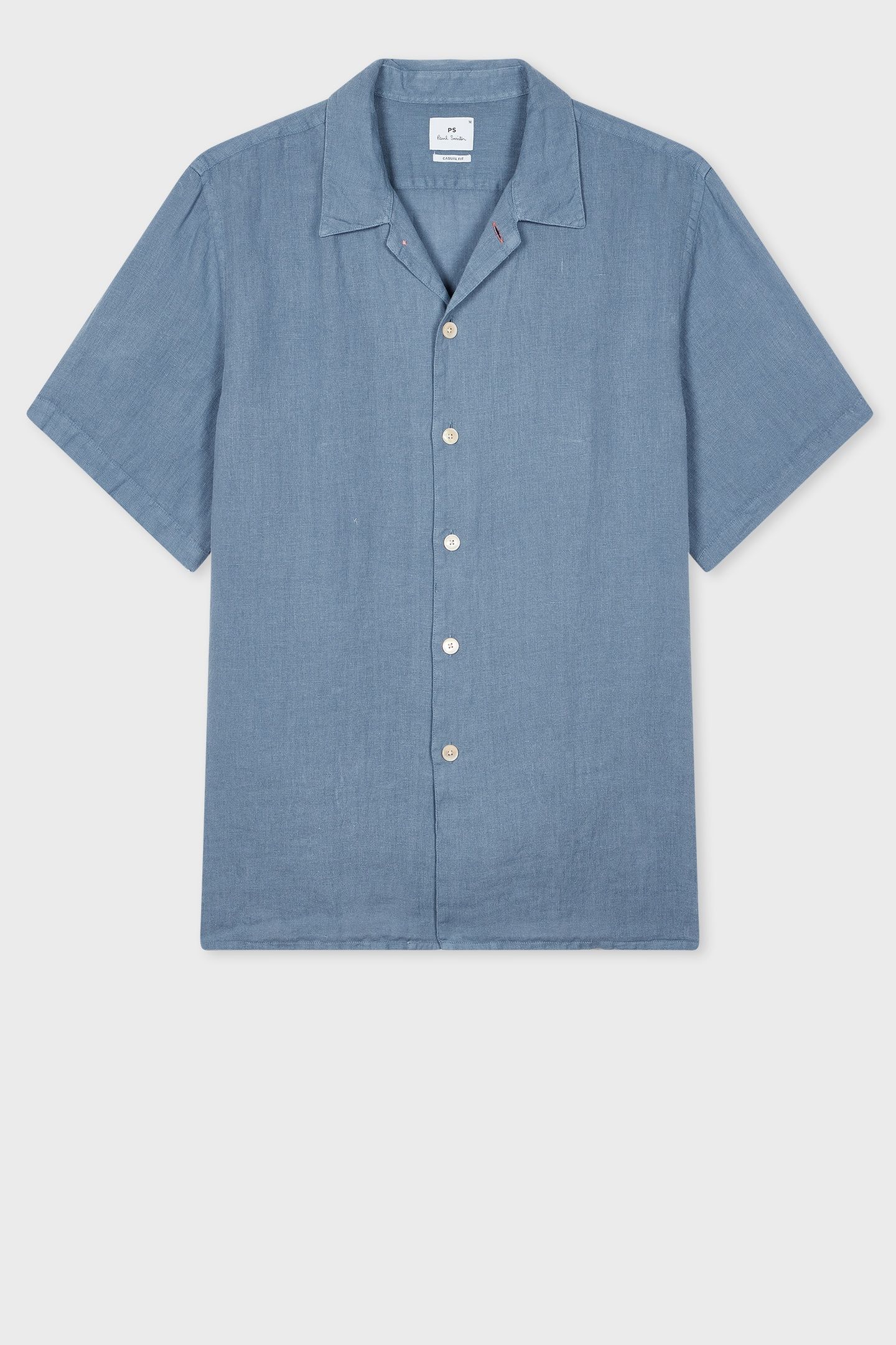 MENS SS CASUAL FIT SHIRT GREYISH BLUE 1