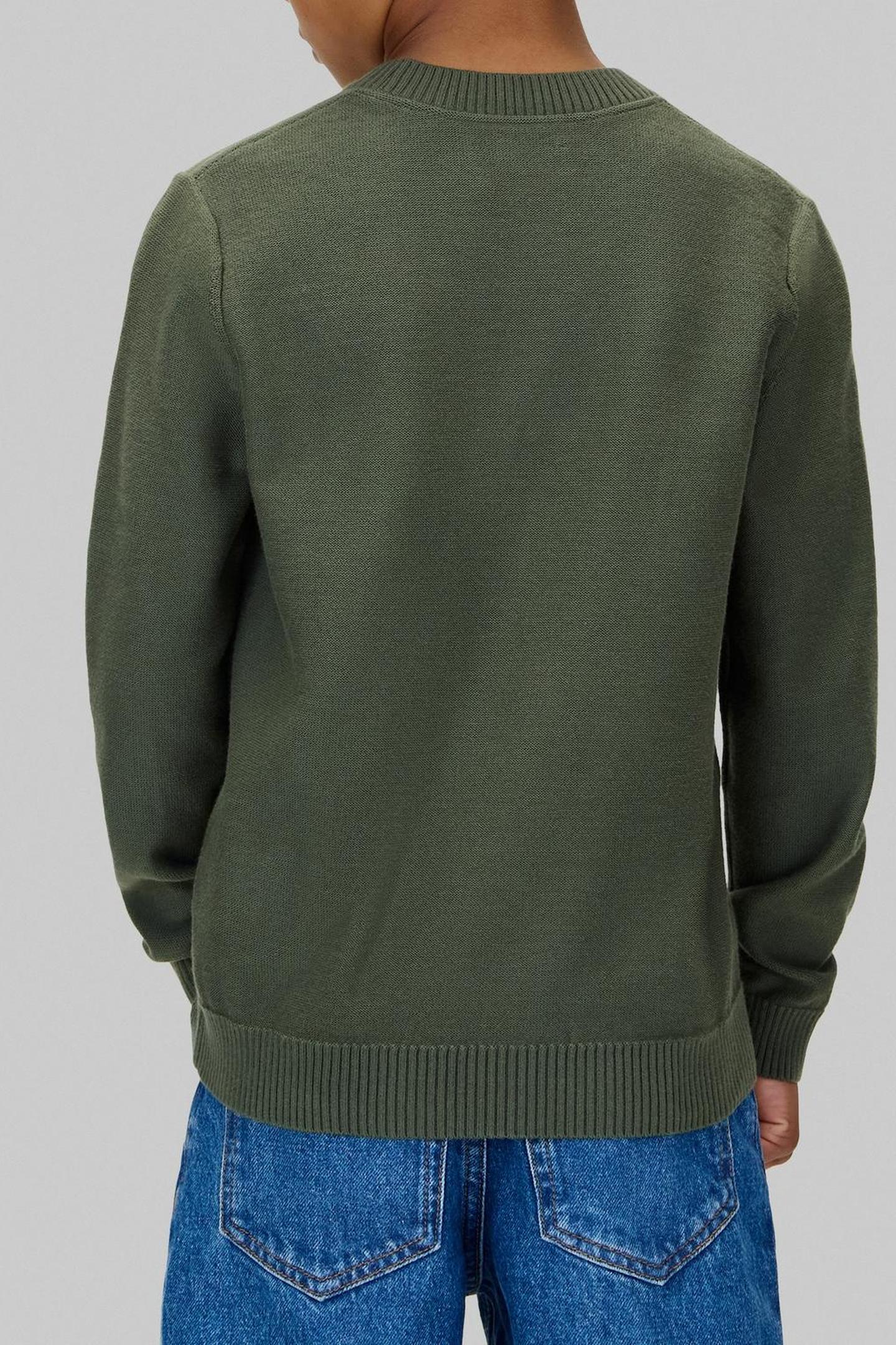 BOYS LOGO LABEL SWEATER THYME 2