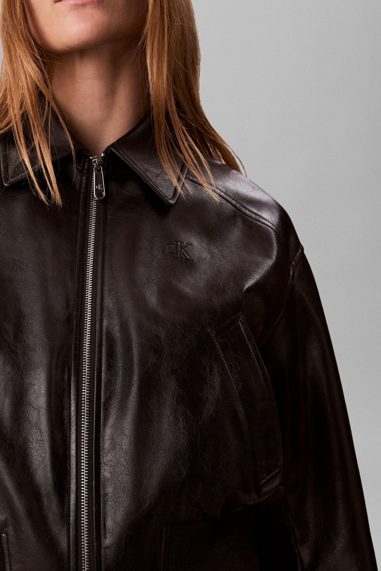 CROPPED CRINKLE JACKET BLACK 7
