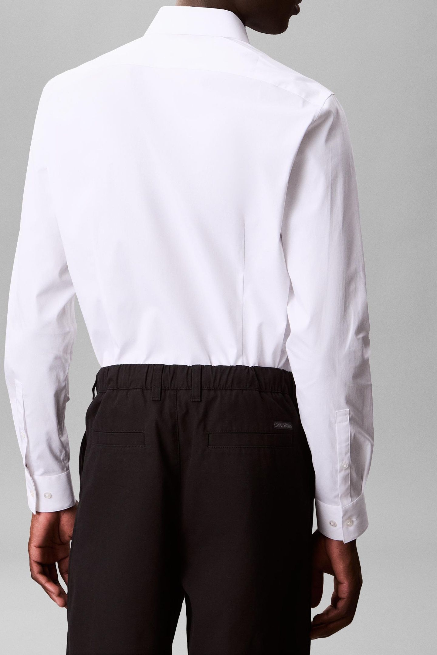 SLIM ESSENTIAL POPLIN SHIRT WHITE 2