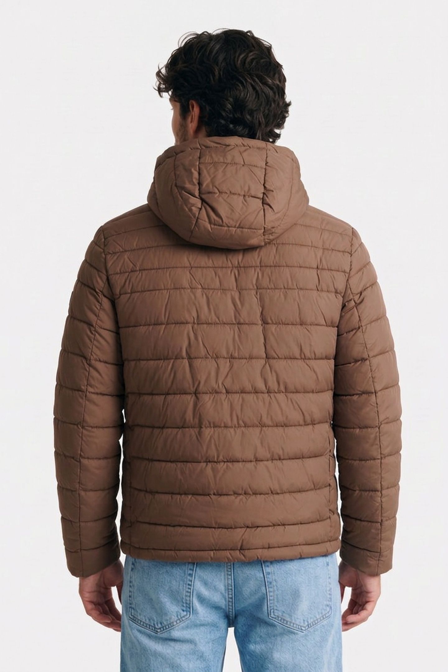 HOODED PACKABLE MOCHA 2