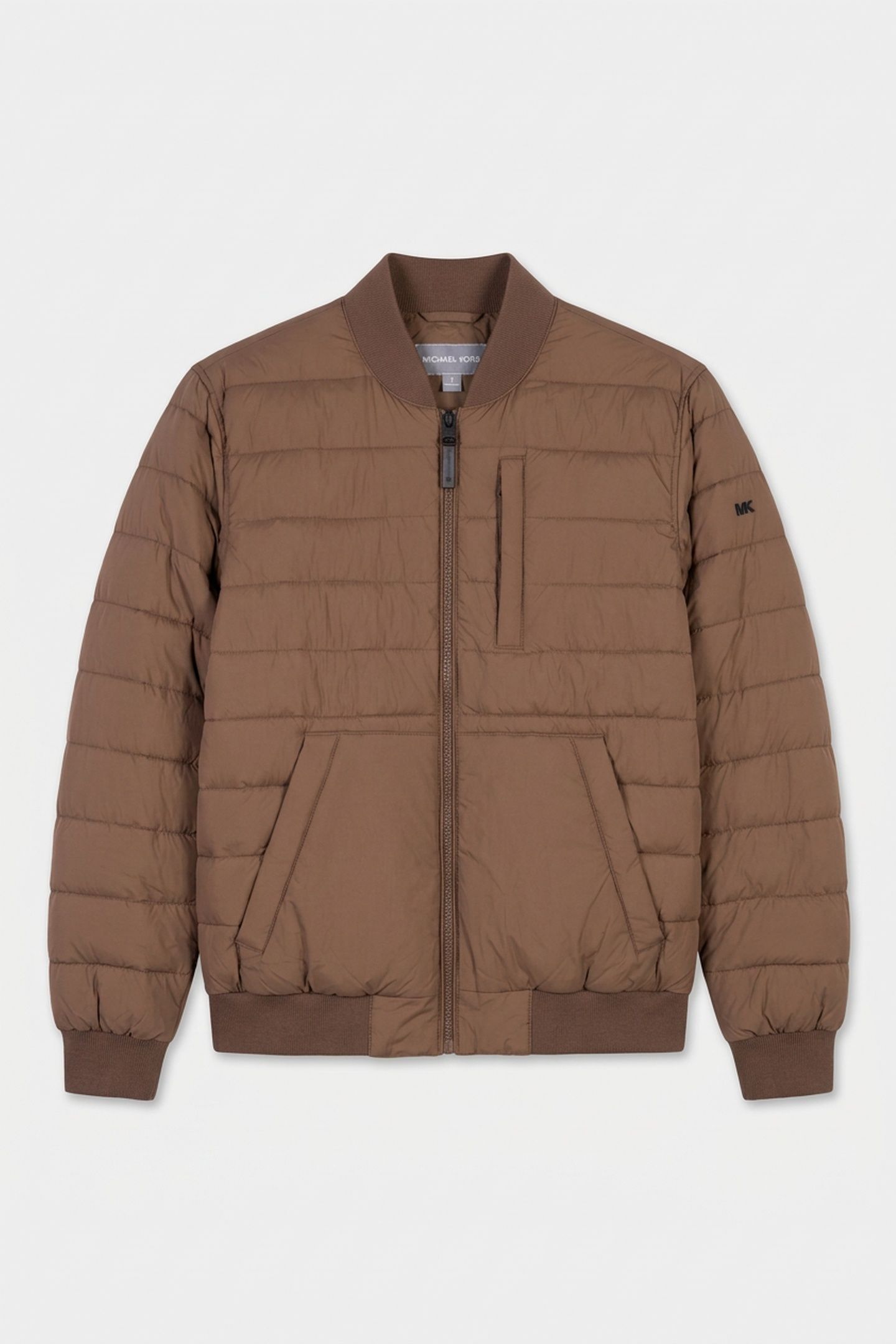 CRINKLE NYLON BOMBER MOCHA 3