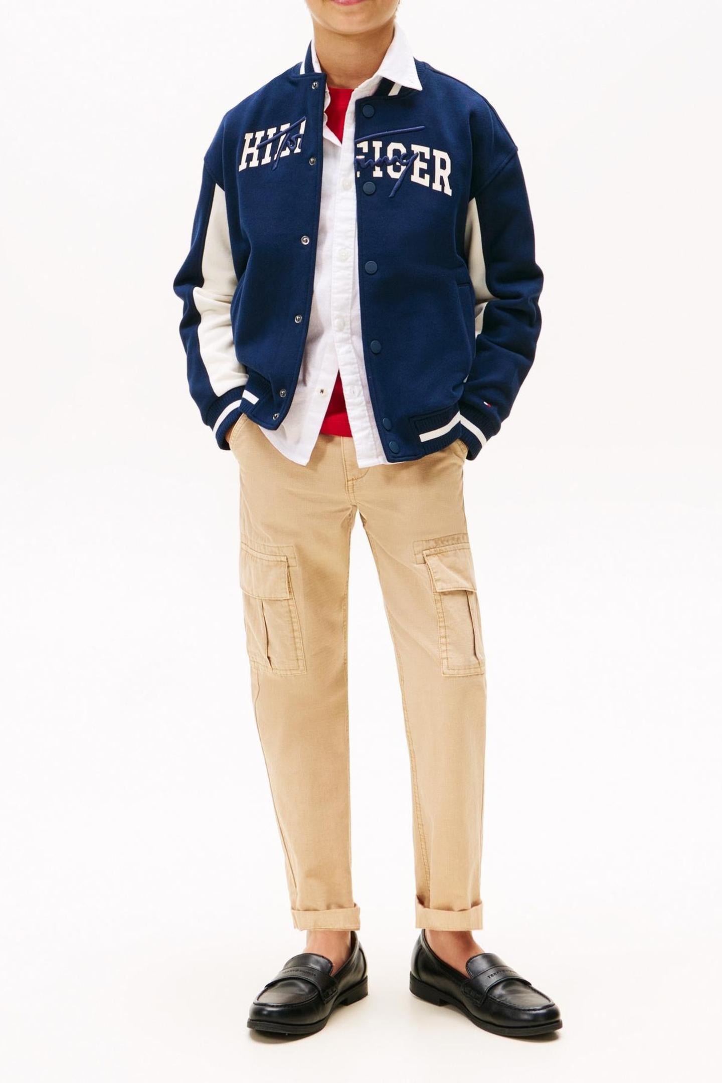 BOYS TH MIXED GRAPHIC BOMBER DARK NIGHT NAVY 3