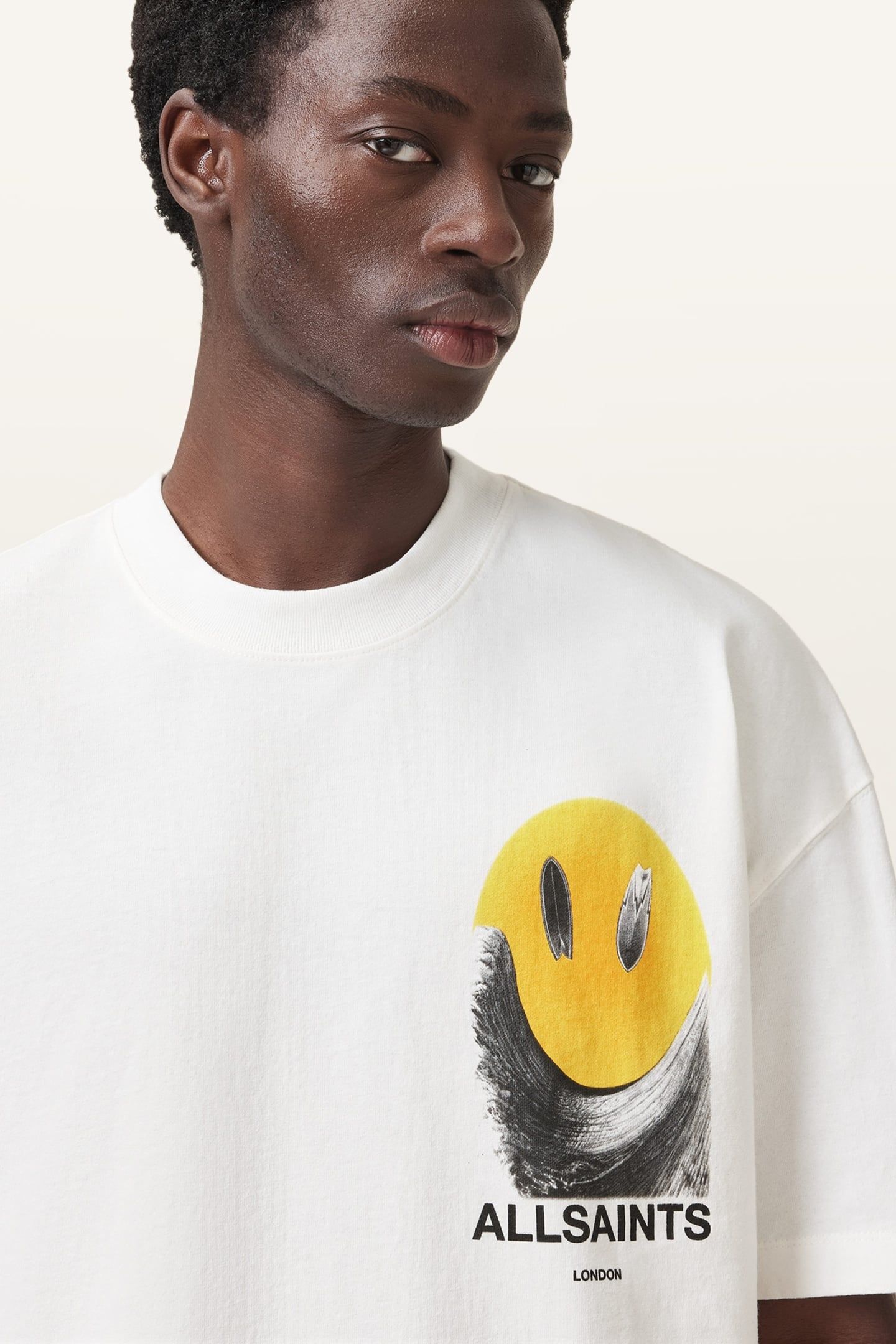 PARTY WAVE SS CREW CHALK WHITE 4