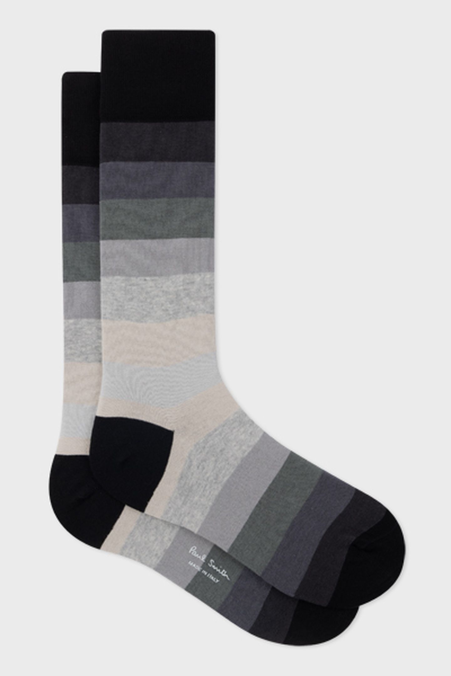 MEN SOCK ERWIN STRIPE BLACK 3
