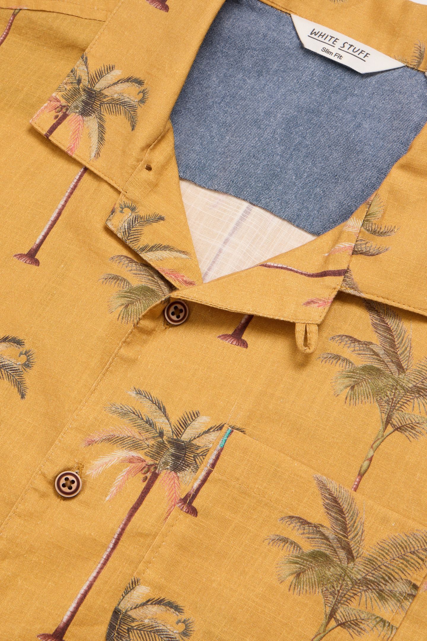 PALM TREE PRINTED SHIRT YELLOW PRINT 5