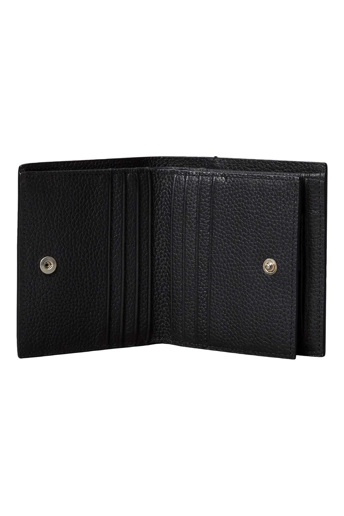 FOIL EMBOSS SLIM TRIFOLD WALLET BLACK 3