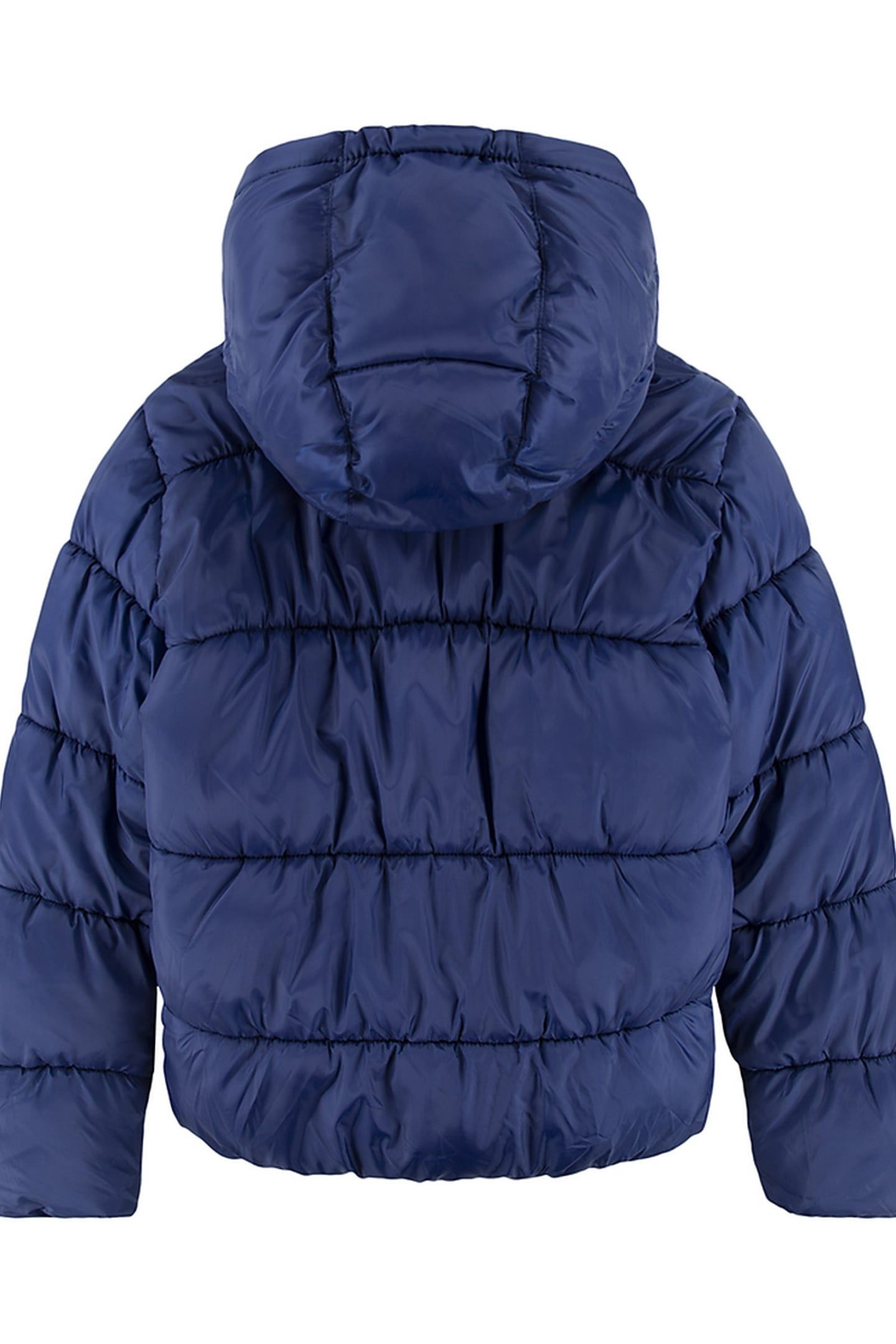 GIRLS SOLID BOXY FIT PUFFER TWILIGHT BLUE 2
