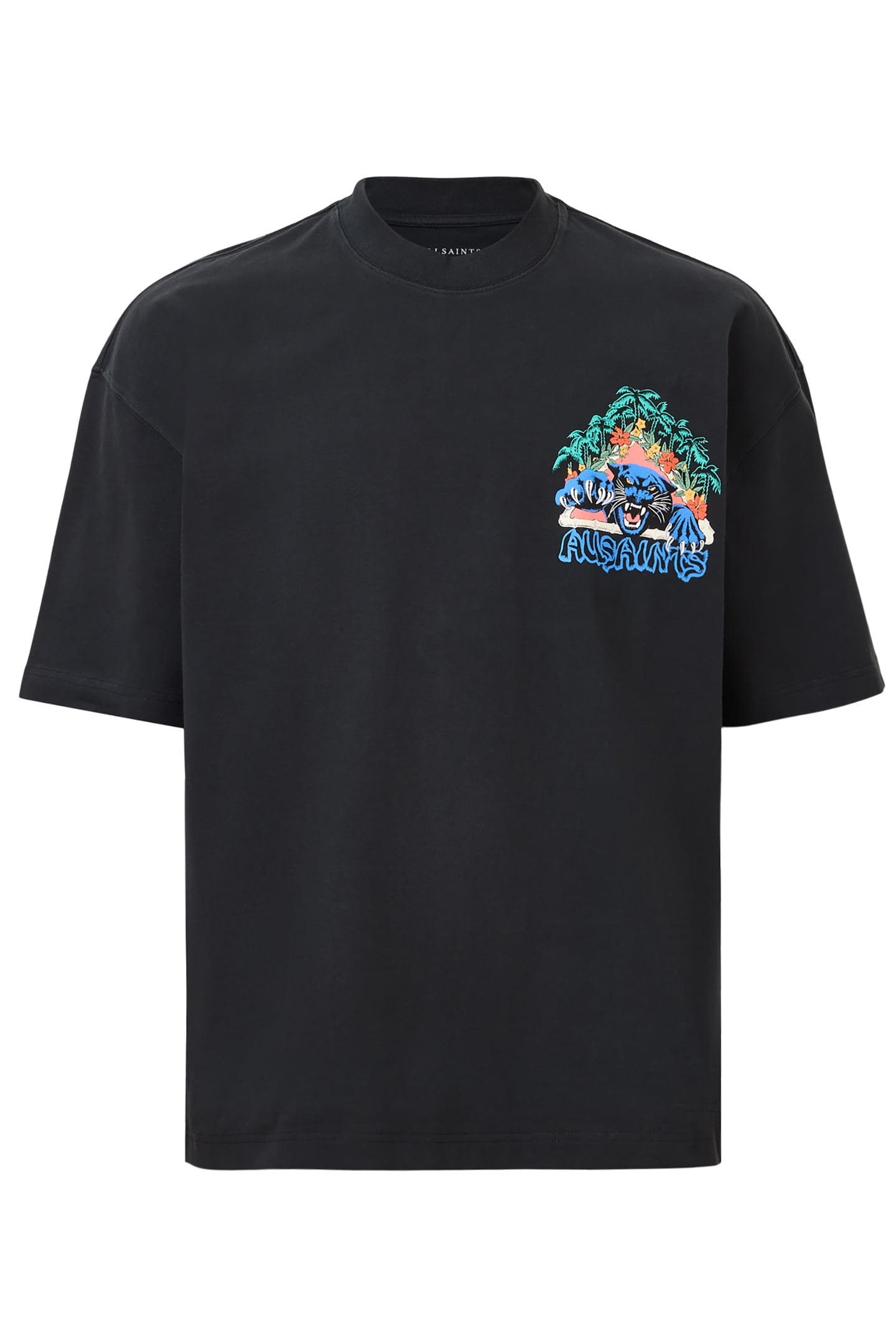 POUNCE SS CREW WASHED BLACK 4