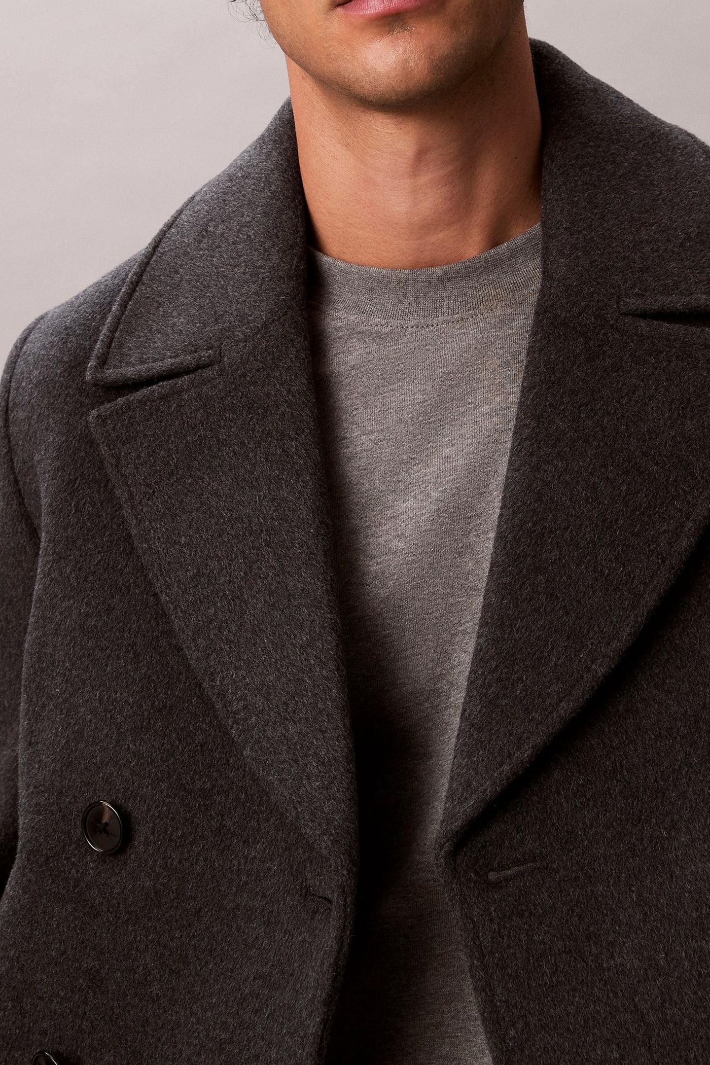 LS DBL FACE CONCRETE COAT CHARCOAL HEATHER 6