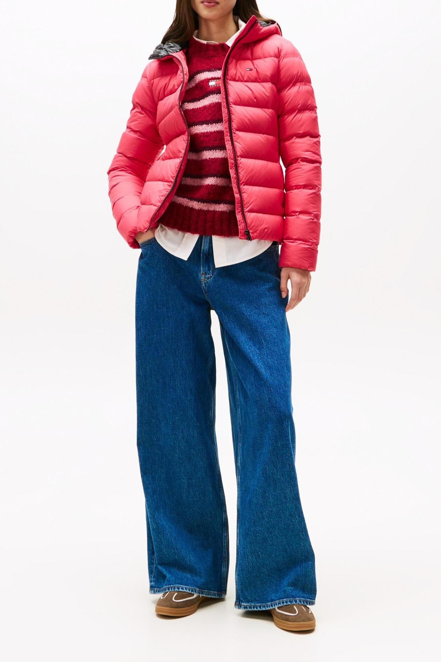 TJW SLIM HOOD JACKET VINTAGE CERISE 3