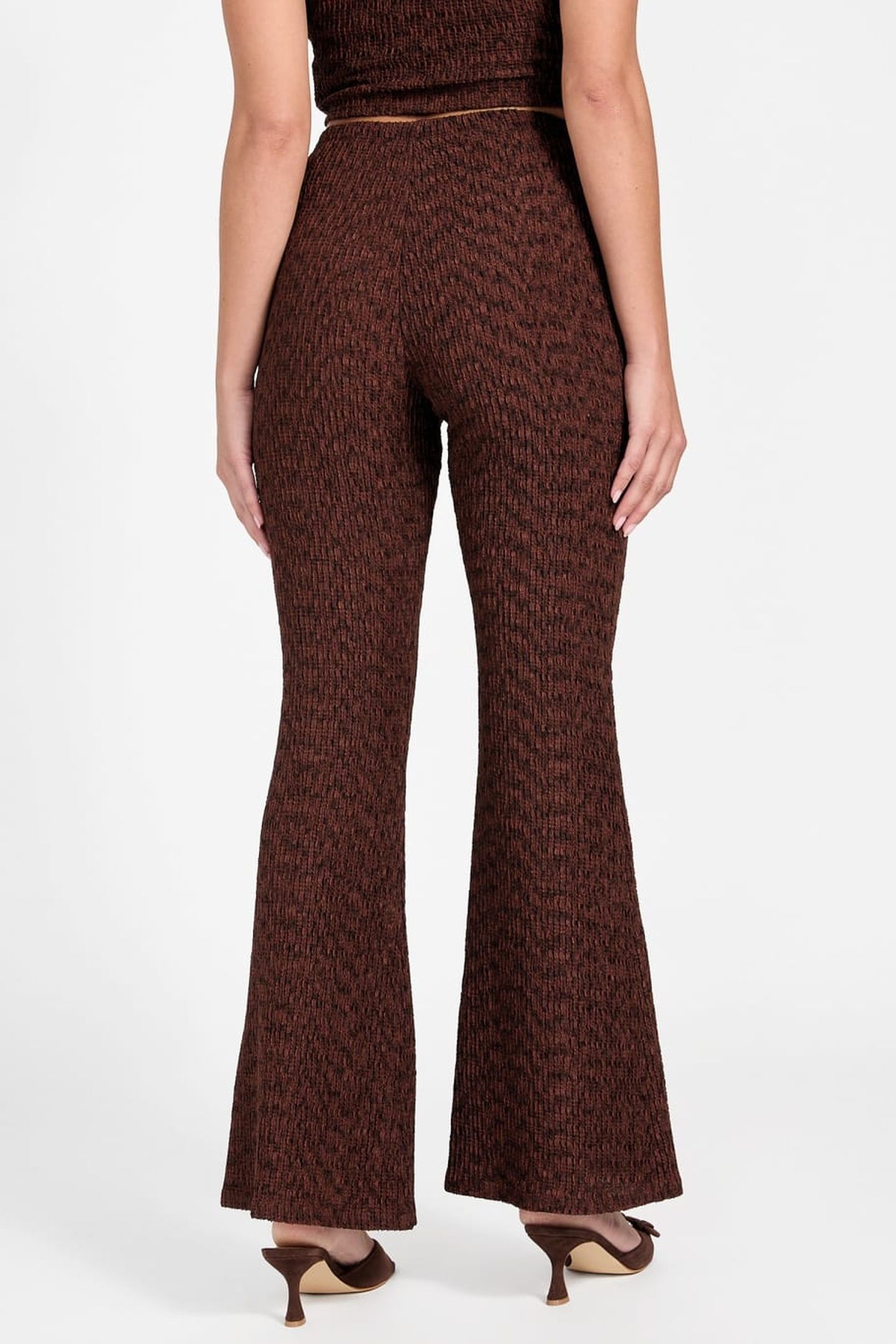 NALENY PLEATED PANT ESPRESSO BROWN MULTI 2