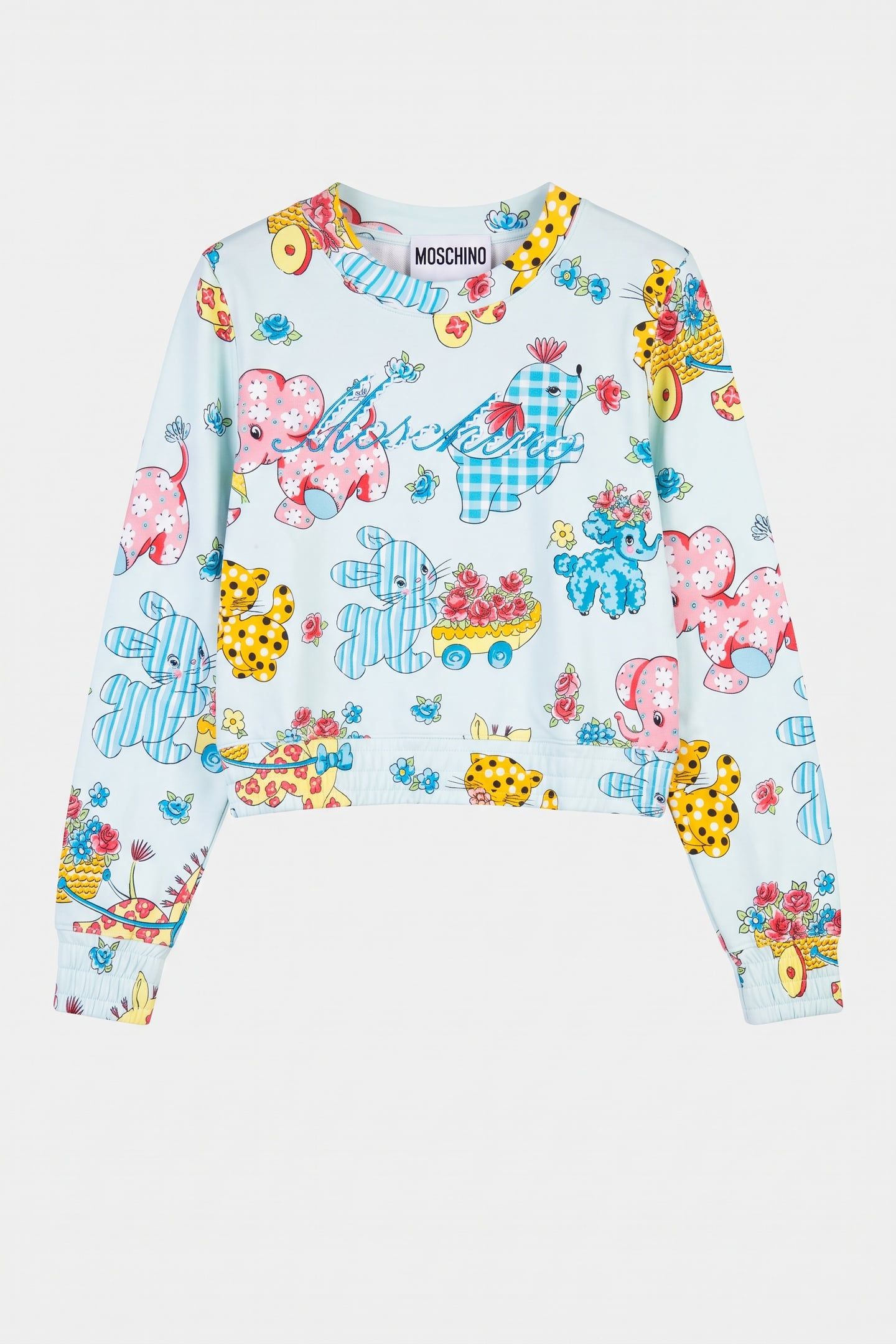 CALICO ANIMALS INTERLOCK SWEATSHIRT BLUE 3