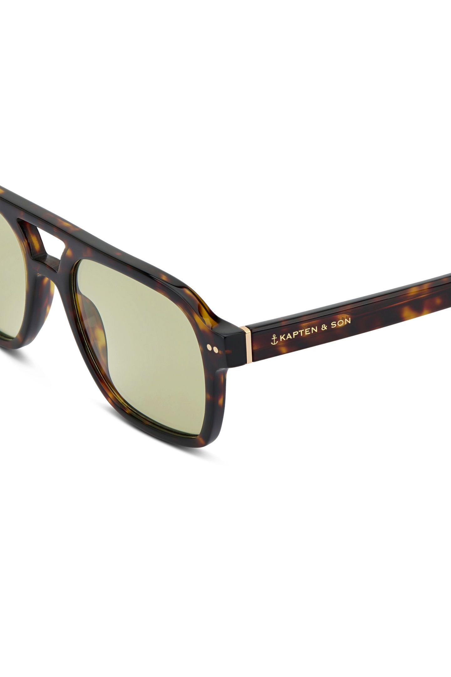 UNISEX ZURICH OVERSIZE DARK TORTOISE GREEN 5