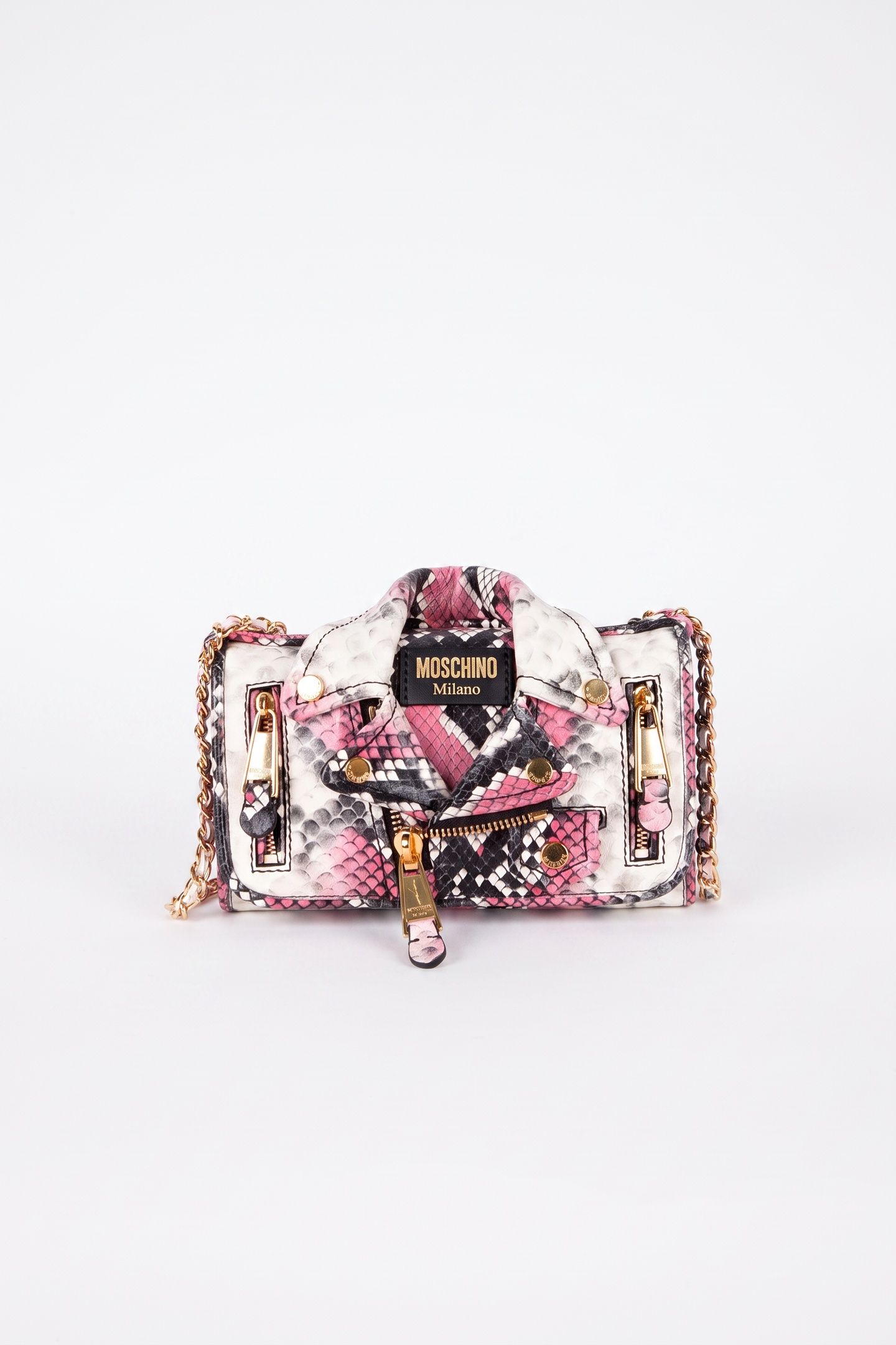WALLET ON CHAIN BIKER BAG PINK 2