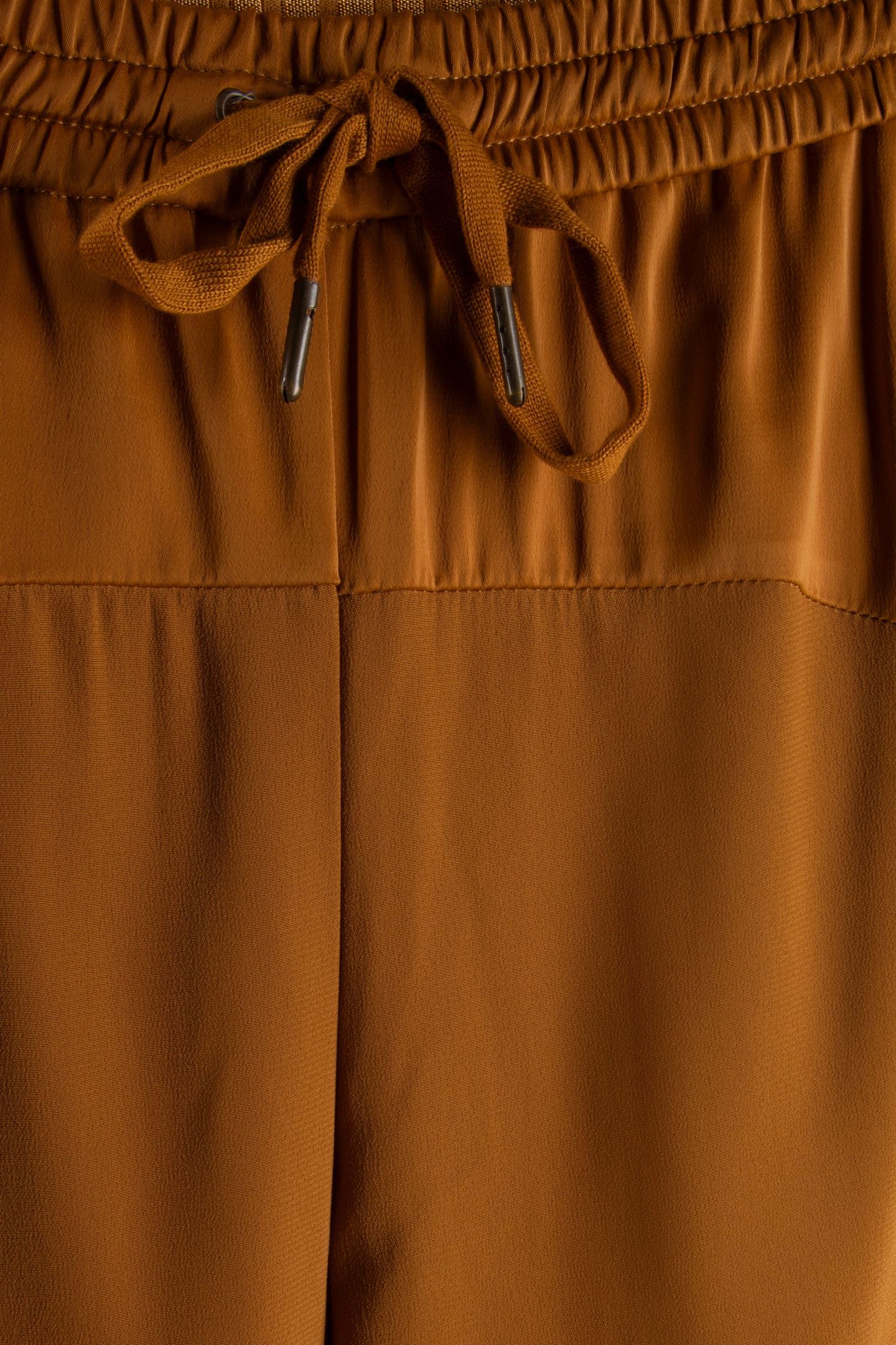 TROUSERS CREPE VISCOSE BLEND CAMEL BROWN 3