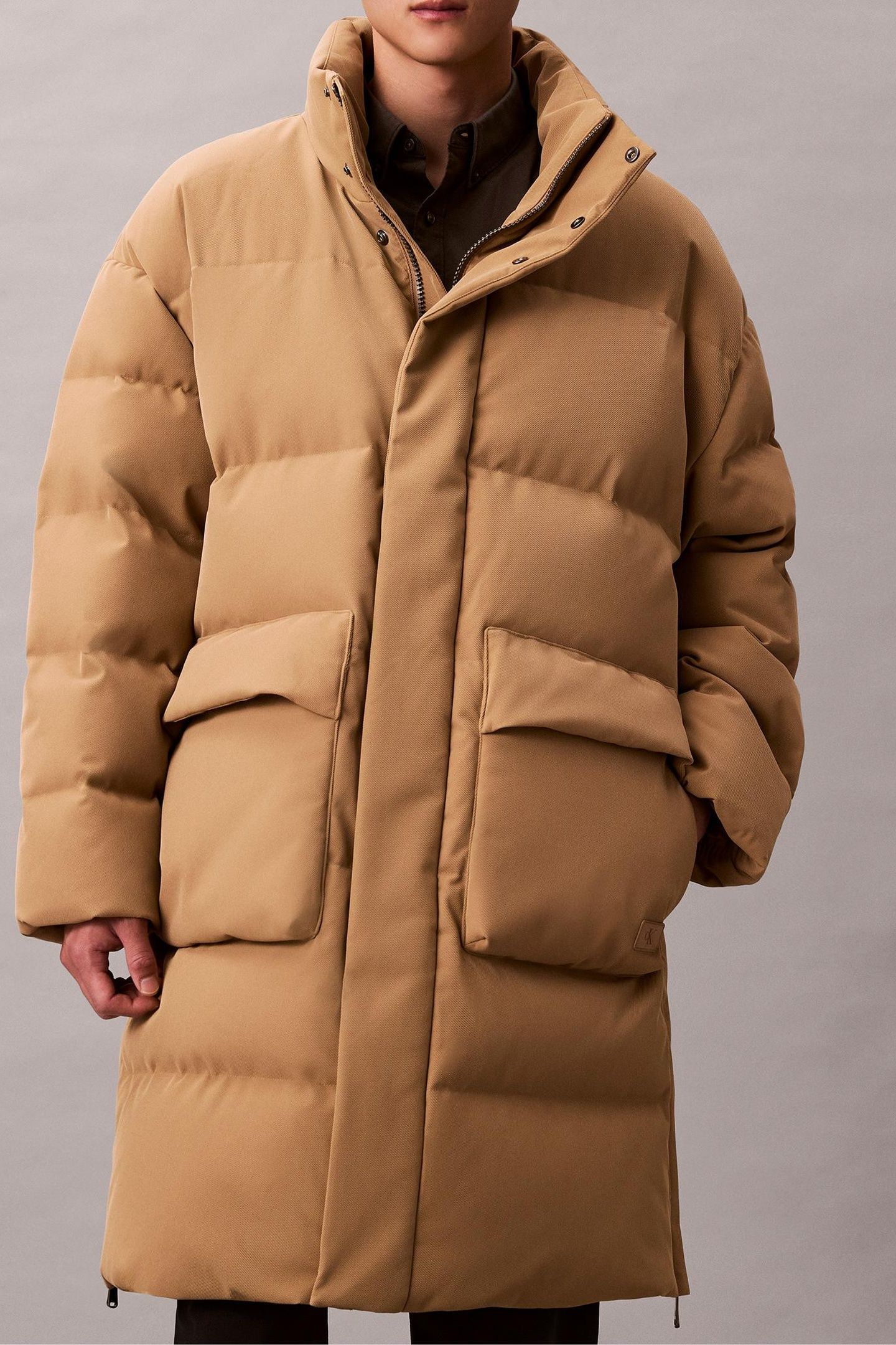 LS LAMINATED TWILL COAT TIGERS EYE 1