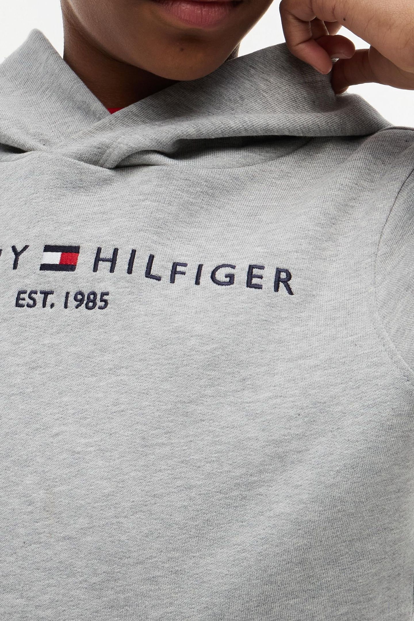 UNISEX ESSENTIAL HOODIE LIGHT GREY HEATHER 7