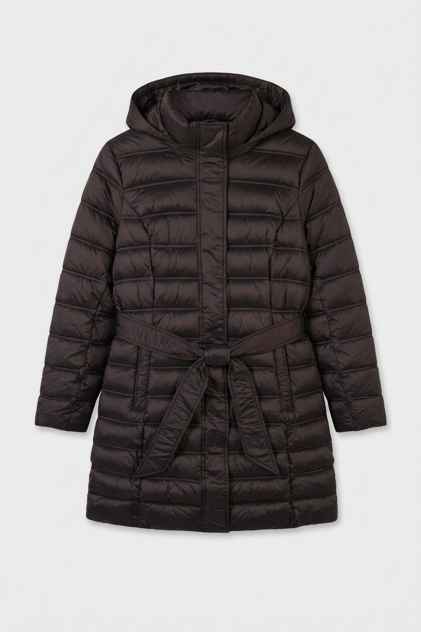 BELTED LONGLINE PACKABLE CHOCOLATE 3