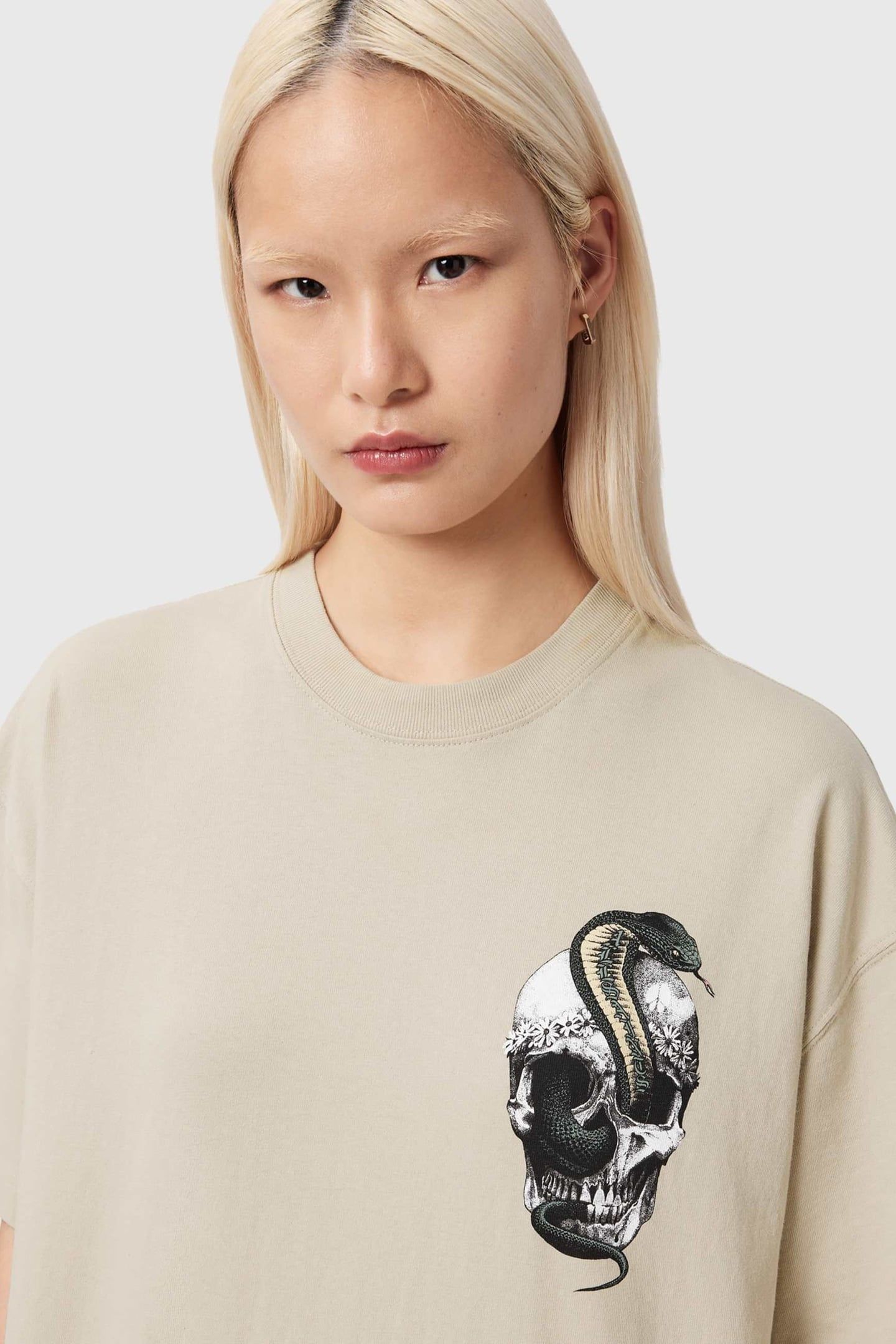 SNAKEHEAD ETTA TEE ALMOND WHITE 7