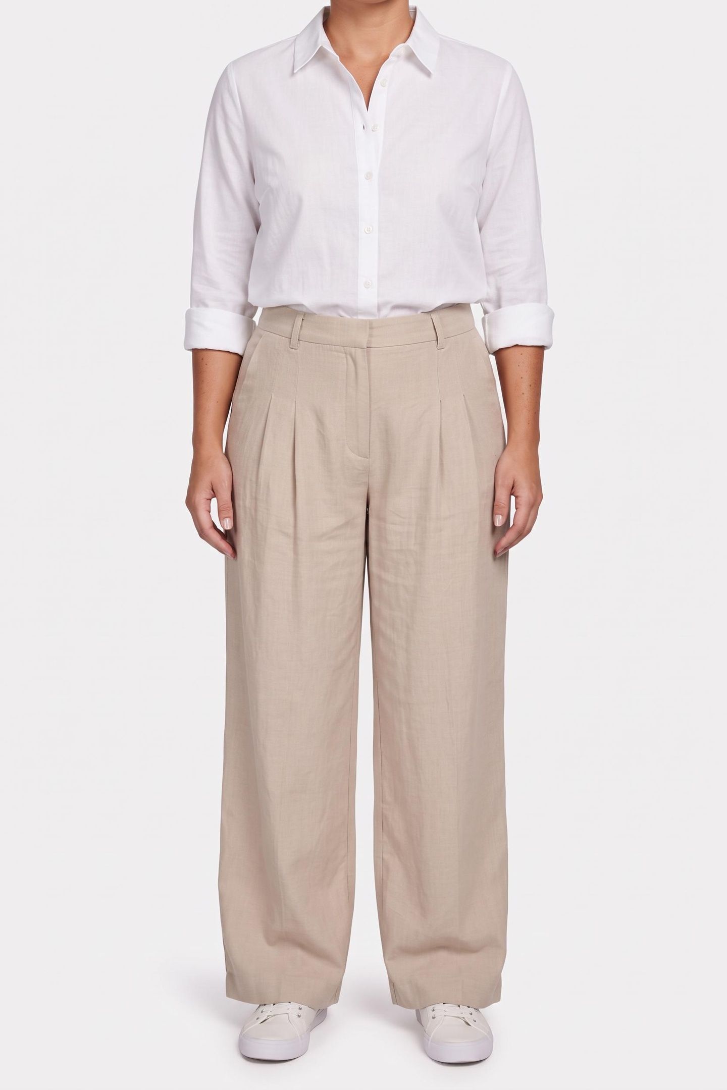WIDE TROUSERS BEIGE 1
