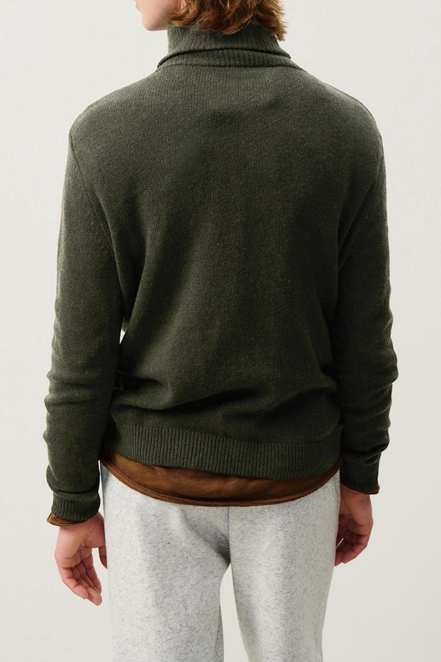 FALYDAY KNIT SWEATER ALGUE CHINE NOIR 2