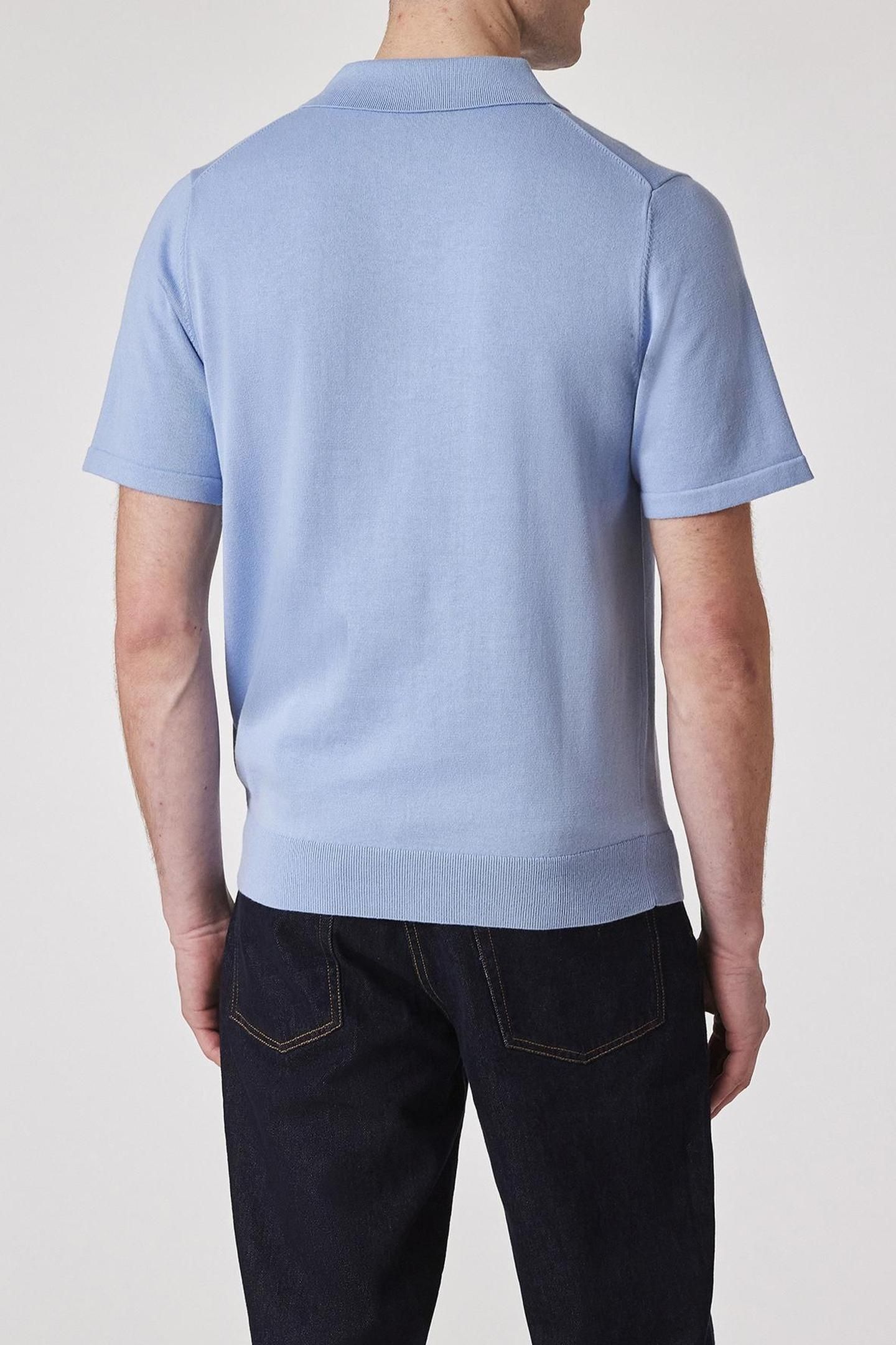 MENS SWEATER SS POLO LIGHT BLUE 3
