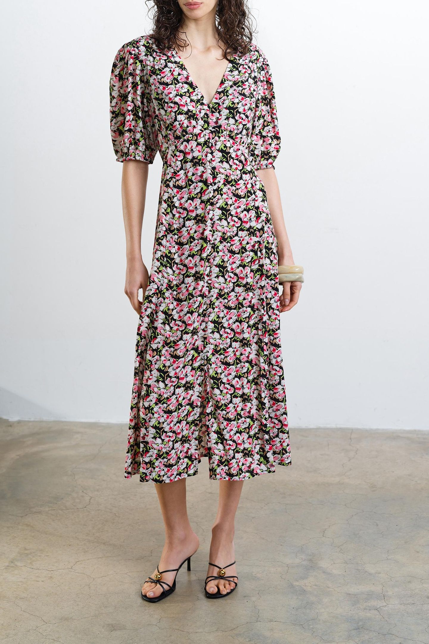 MOLLY LIZZIE TEA DRESS MULTI 1