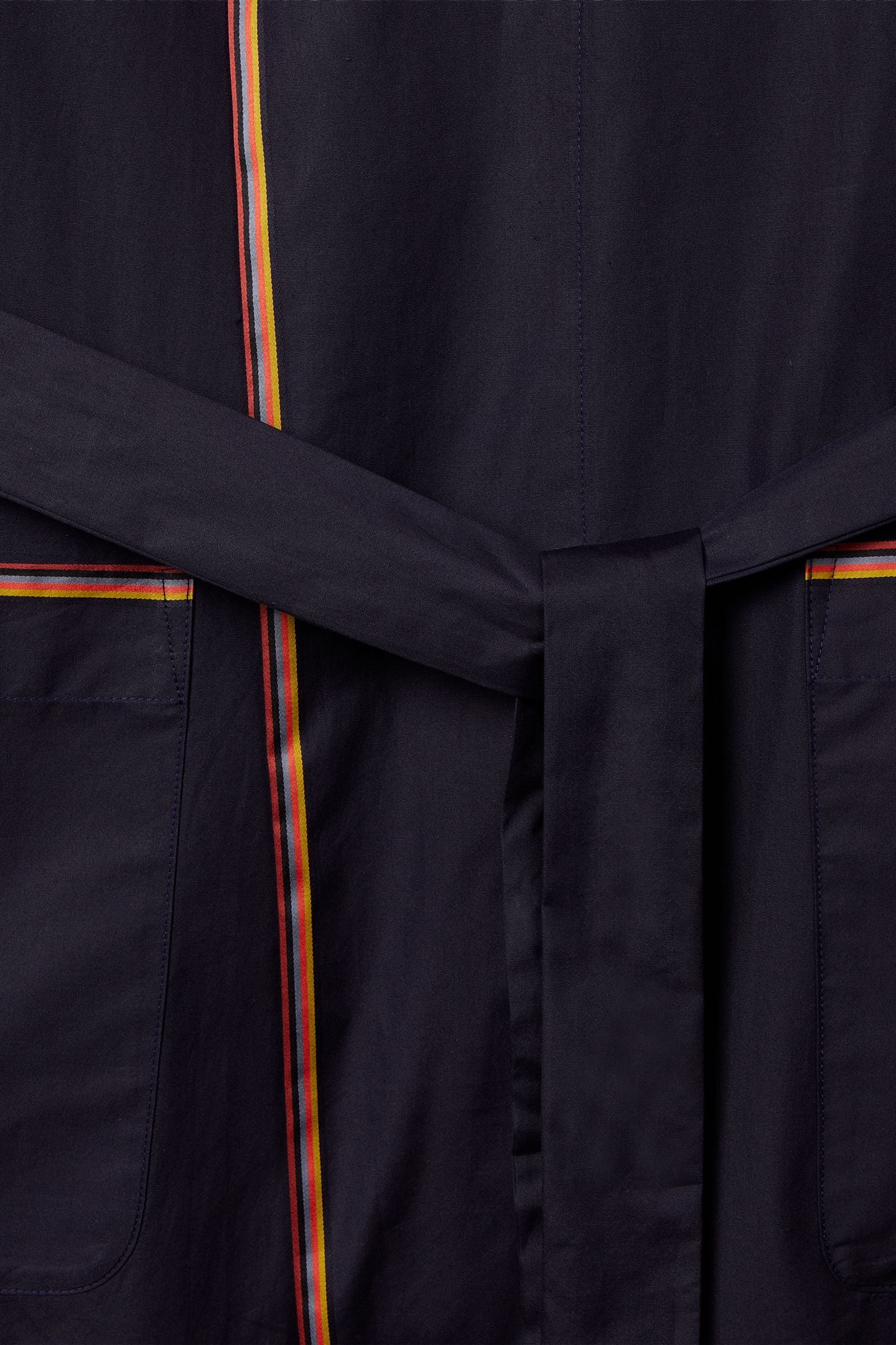 MEN DRESSING GOWN STRIPE VERY DARK NAVY 4