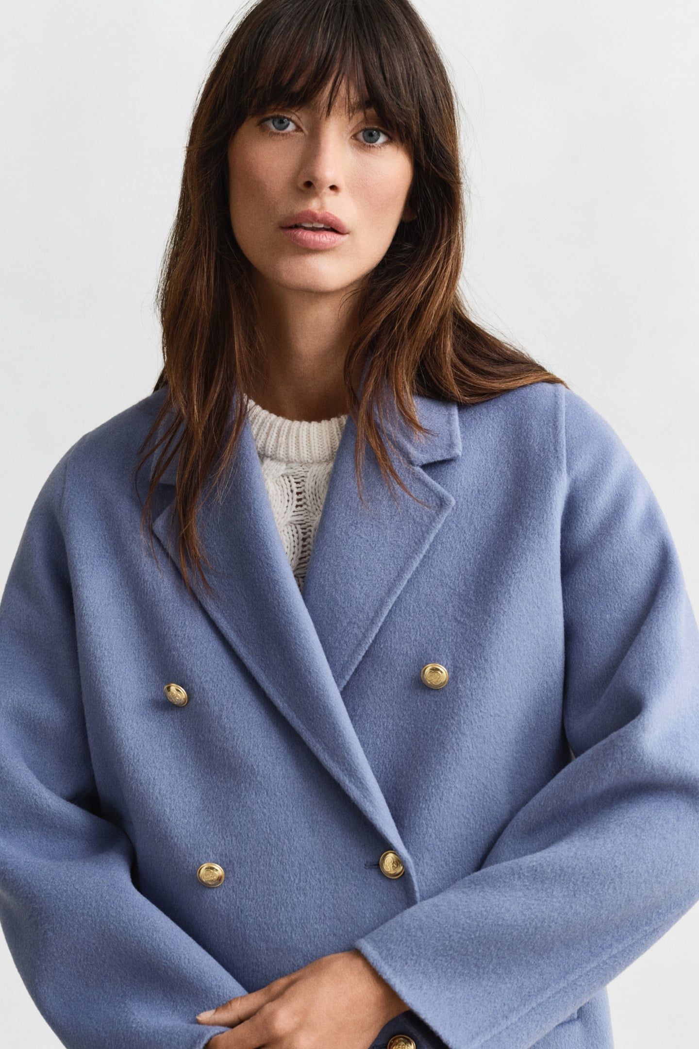 HANDSTITCHED PEACOAT FADED DENIM 5